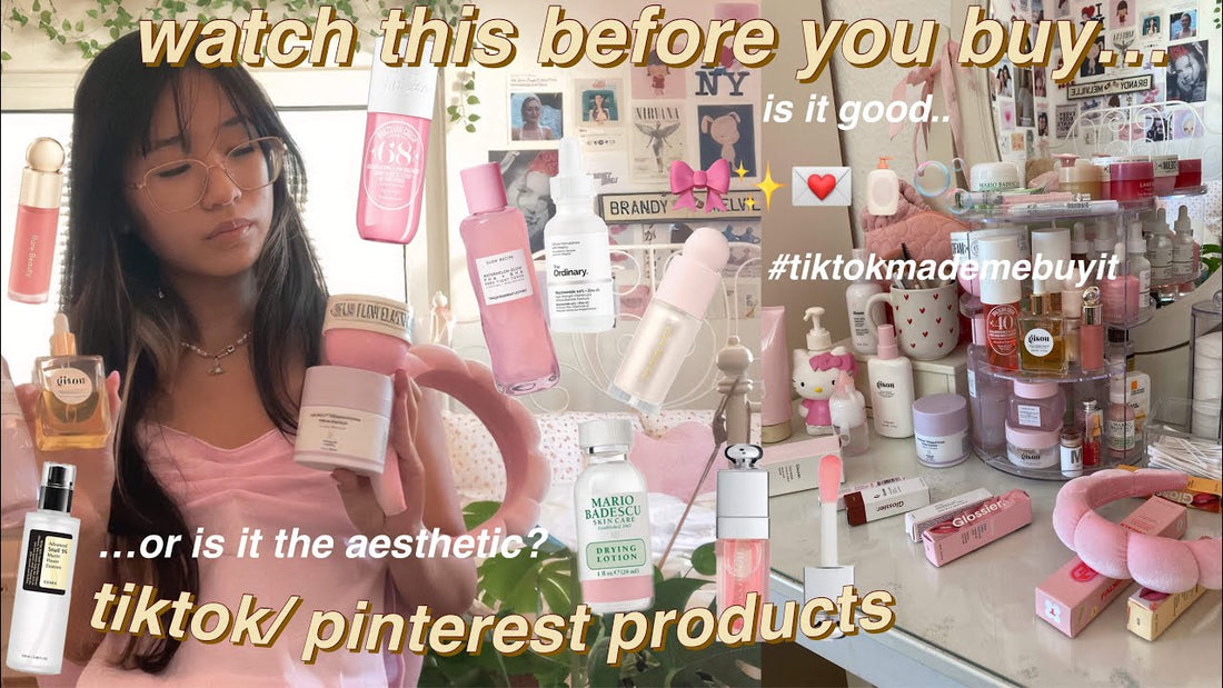 Reviewing viral *aesthetic* tiktok/pinterest beauty products + brands