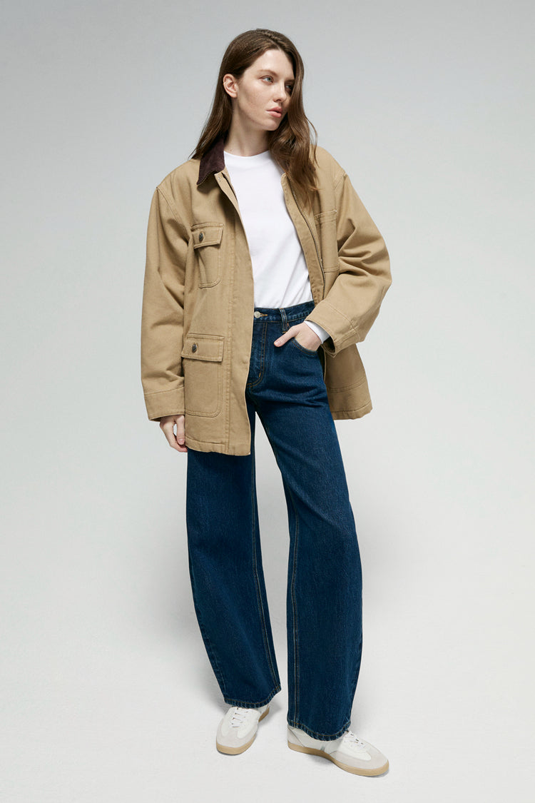 Hey Joanie Slope Curve Jeans HJ039 in light wash denim with a high-rise fit and relaxed leg silhouette.