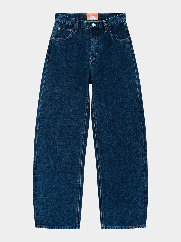 Hey Joanie Slope Curve Jeans HJ039 in denim, featuring a high-rise waist, tapered fit, and classic five-pocket design.