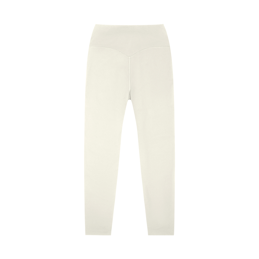 ODMPOD high-waisted yoga leggings shown on a model, featuring a snug fit and stretchy fabric ideal for active wear and yoga sessions.