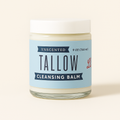 Unscented tallow cleansing balm by The Lady May, a natural makeup remover in a creamy body lotion texture.