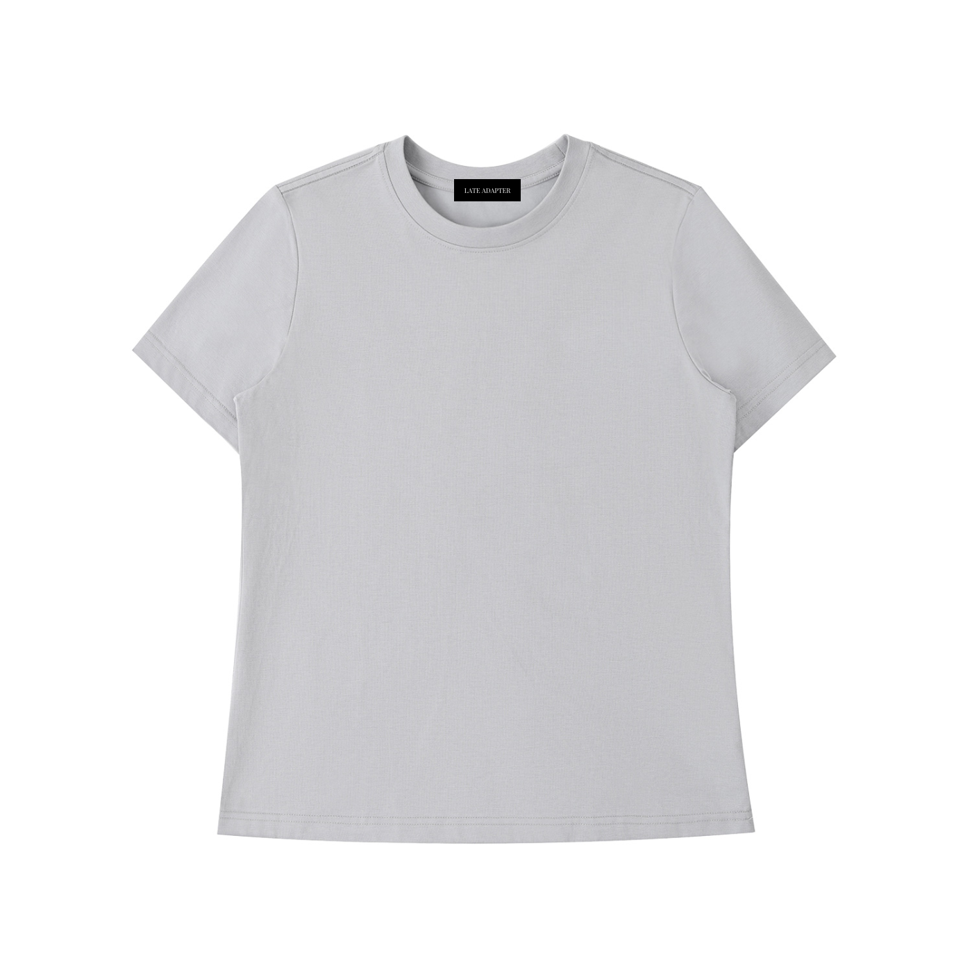 ODMPOD Essential Standard Shoulder T-Shirt in neutral color, featuring a classic fit and soft cotton fabric.