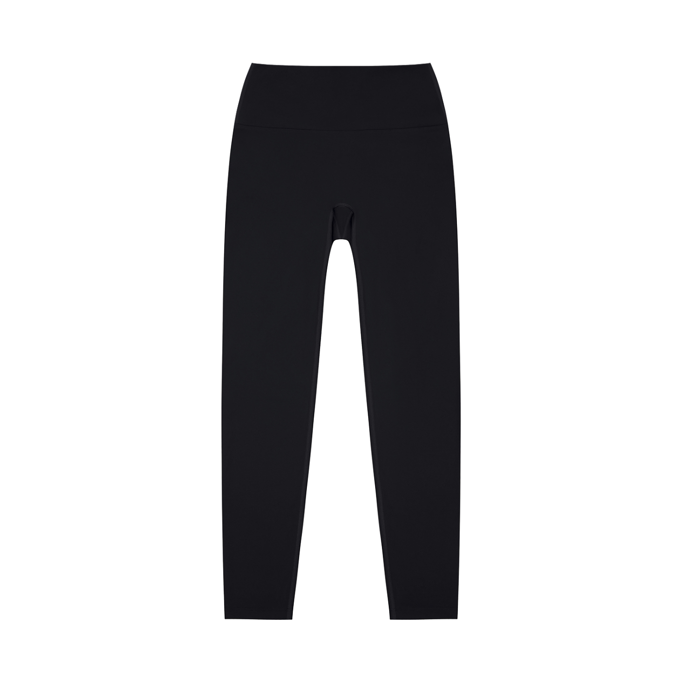 ODMPOD high-waisted yoga leggings in black, showing stretch fit and comfortable waistband for active wear.