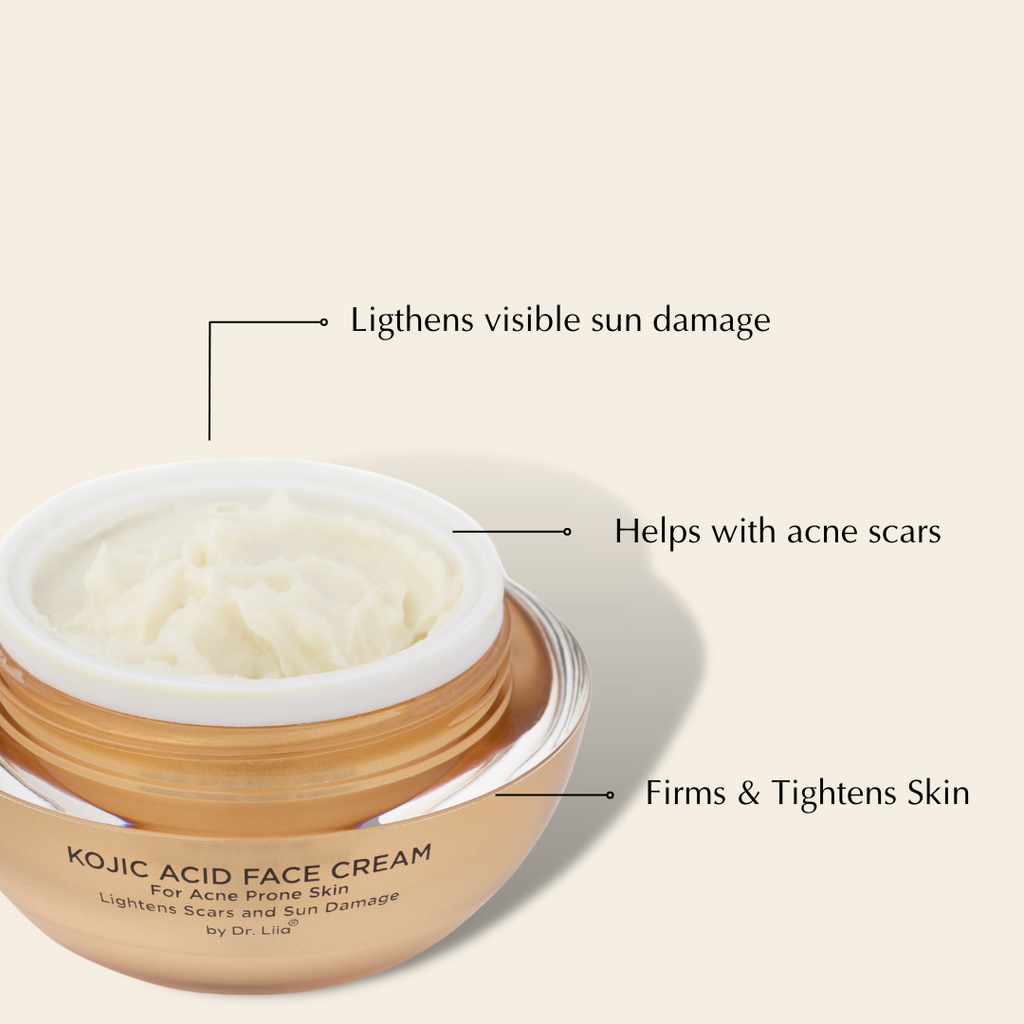 EpiLynx pore refining and brightening kojic acid skincare set featuring vegan, hypoallergenic duo in sleek bottles.