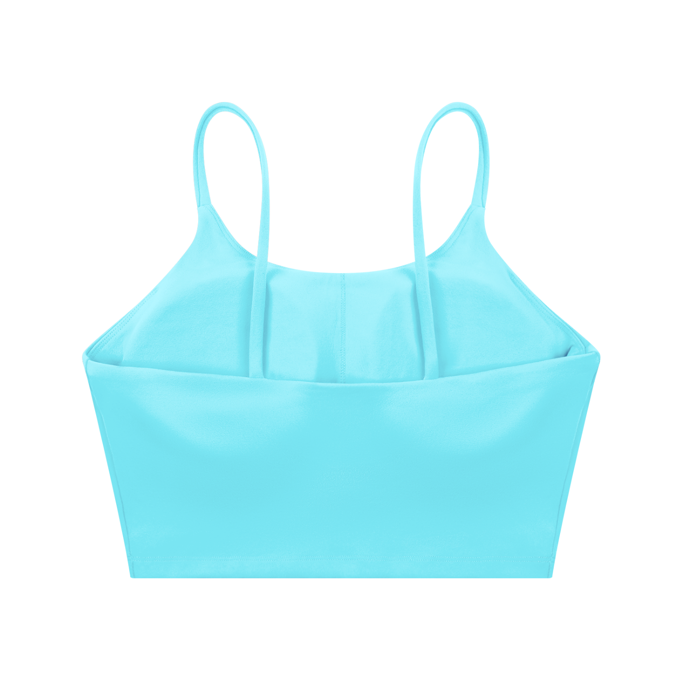 ODMPOD spaghetti strap yoga sports bra with thin straps and supportive design, ideal for active wear and yoga workouts.