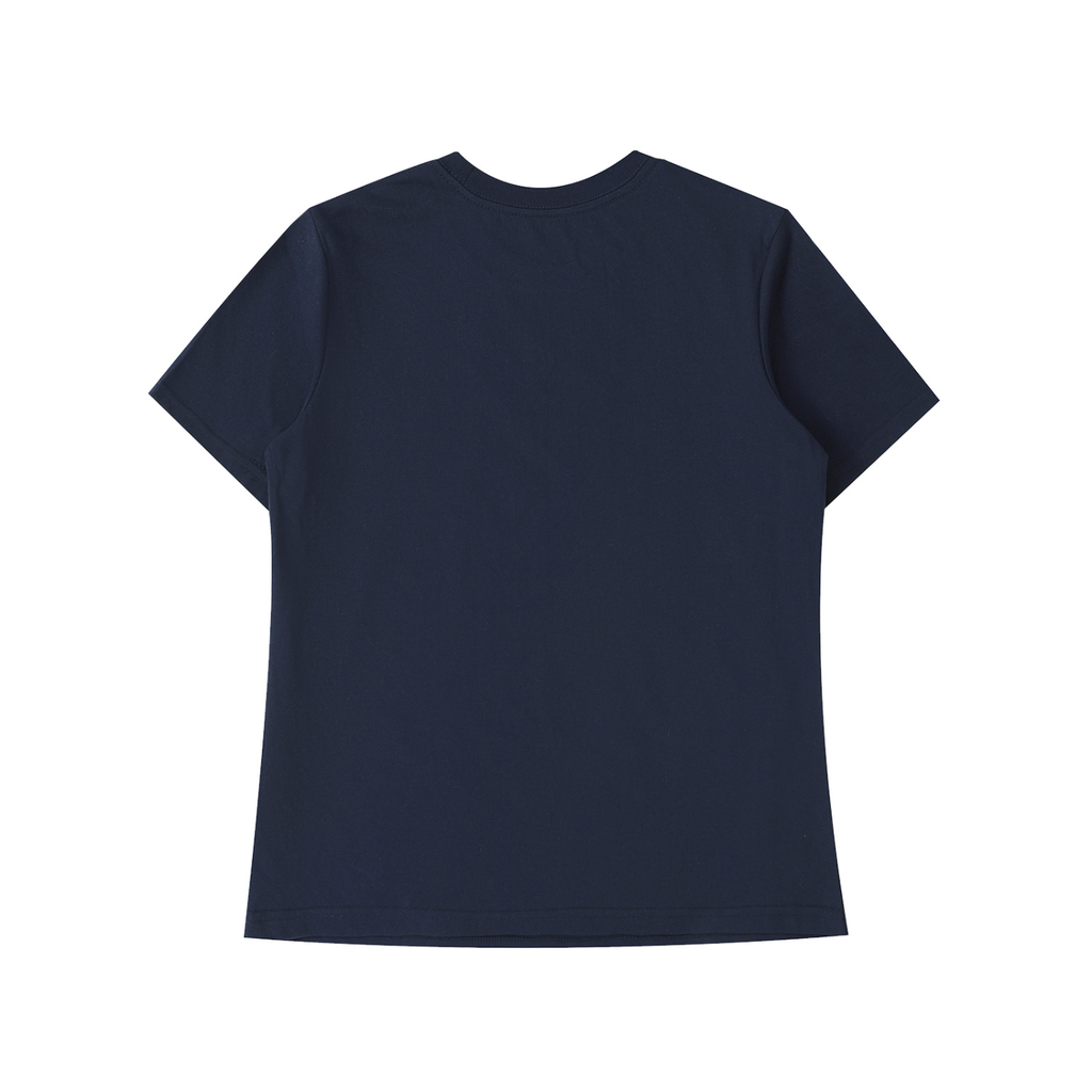 ODMPOD Essential Standard Shoulder T-Shirt, plain white cotton tee with shoulder seam design, casual and comfortable for everyday wear