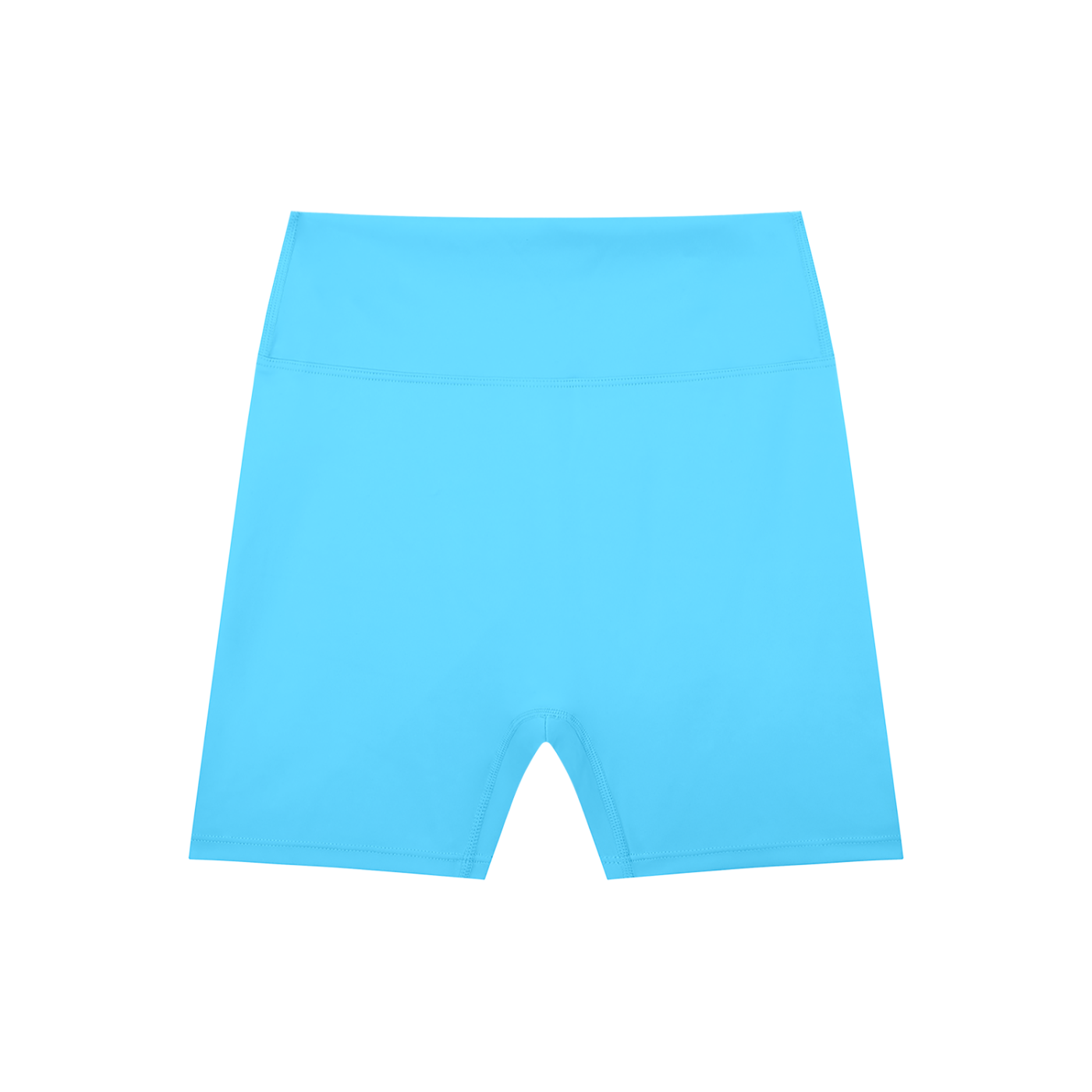 ODMPOD high-waisted blend biker shorts shown in black, close-up view highlighting the stretchy, comfortable fabric and fit.
