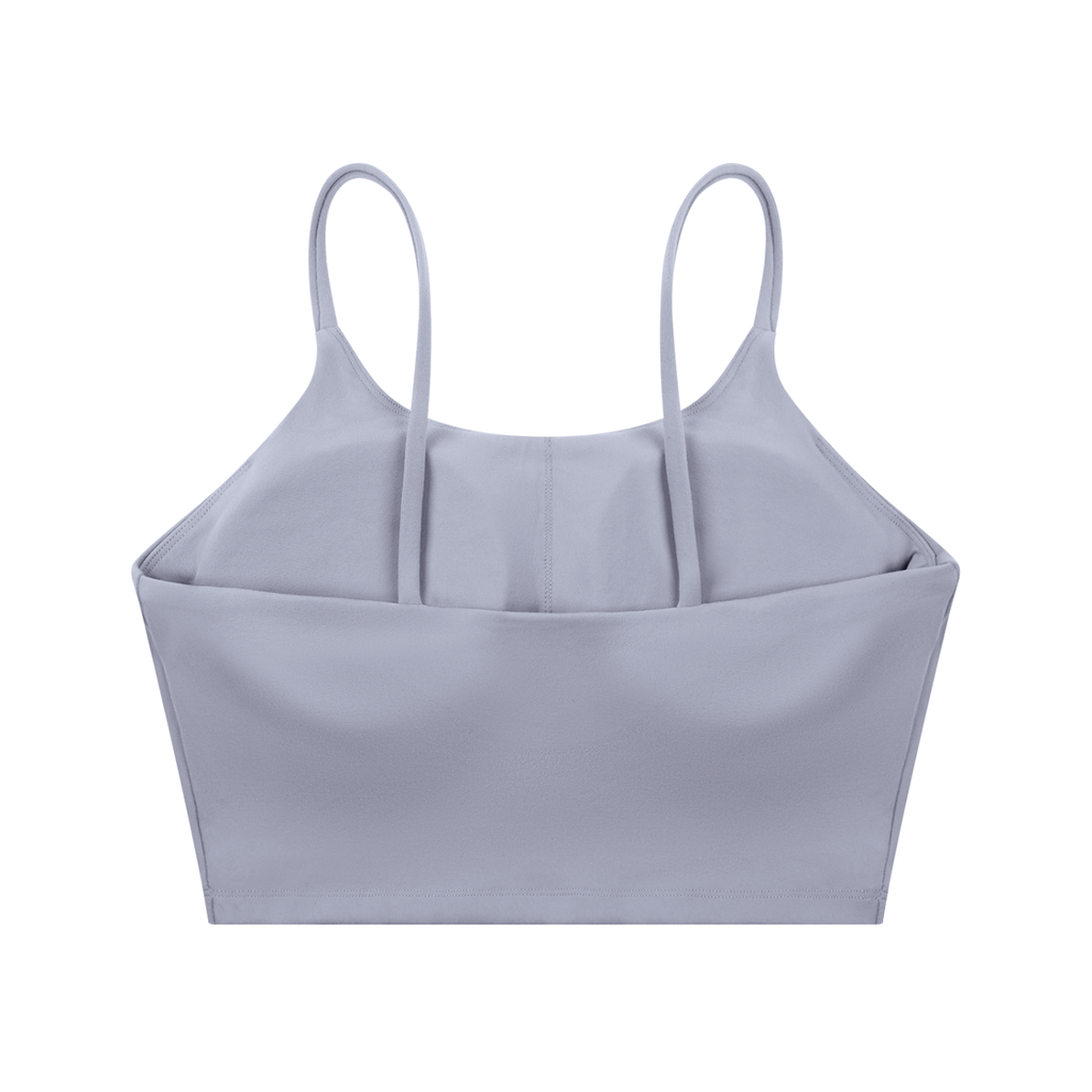 ODMPOD spaghetti strap yoga sports bra with thin straps and supportive design, perfect for workout and active wear.