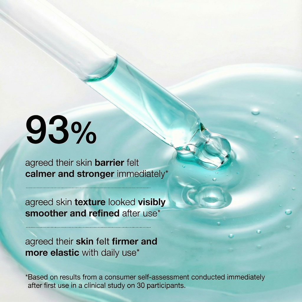 Clean + Kind PDRN GHK-Cu Serum in a sleek bottle, showing the serum applicator and clear liquid inside.