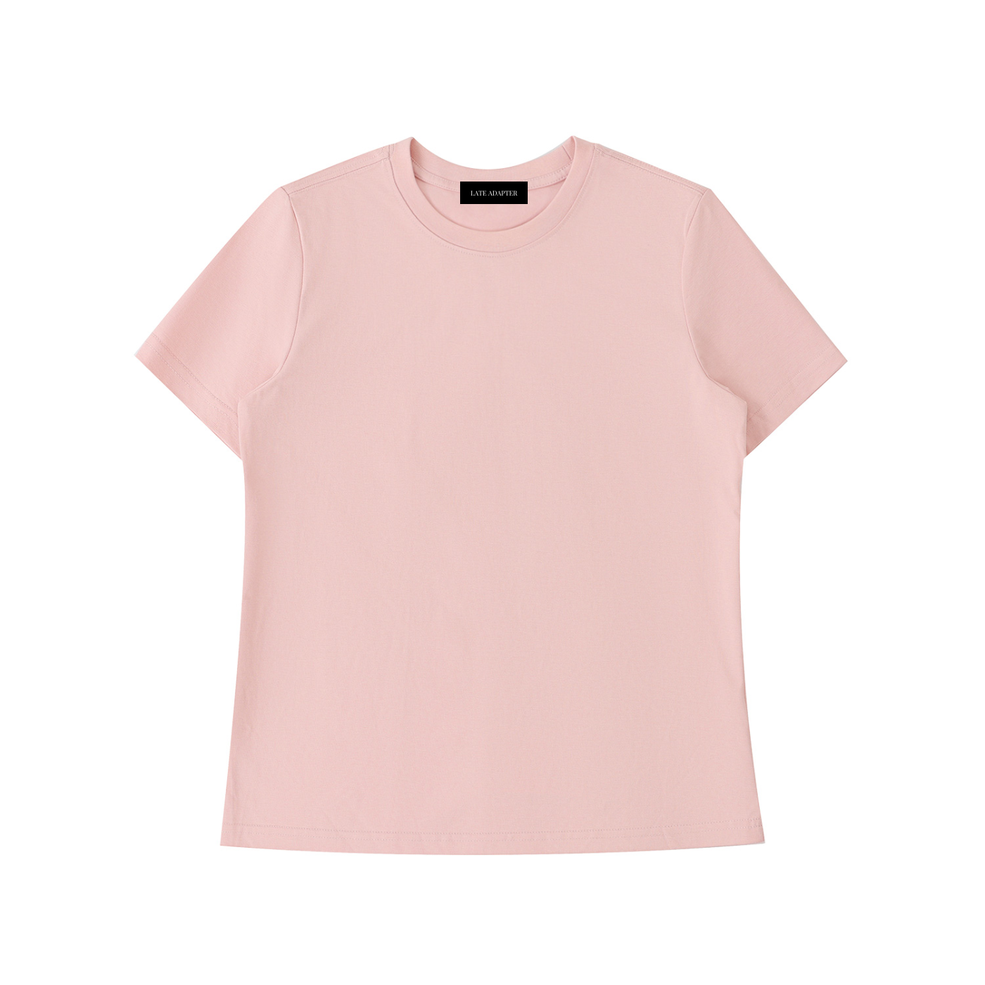 ODMPOD Essential Standard Shoulder T-Shirt in neutral color, showcasing a classic fit and crew neckline.