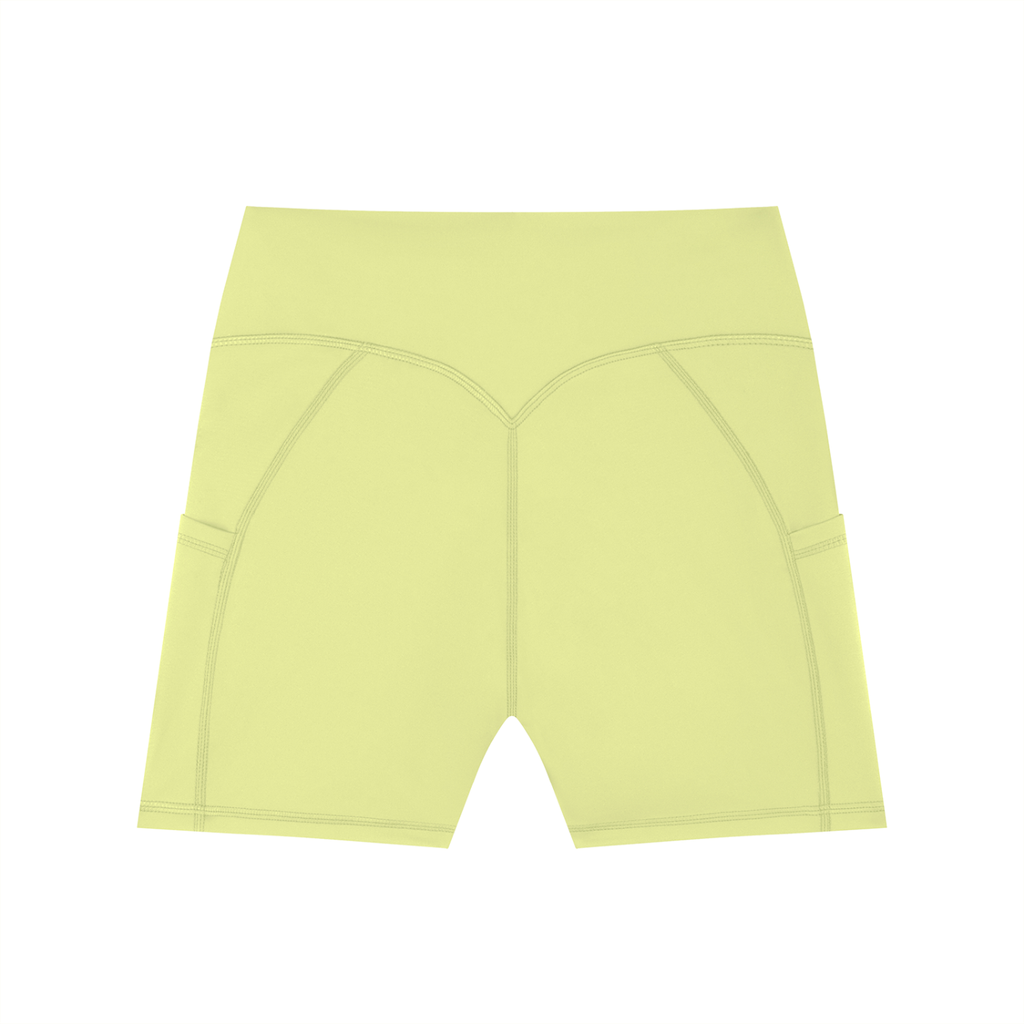 Odmpod high-waisted pocket biker shorts, black stretchy shorts with side pockets, suitable for active and casual wear