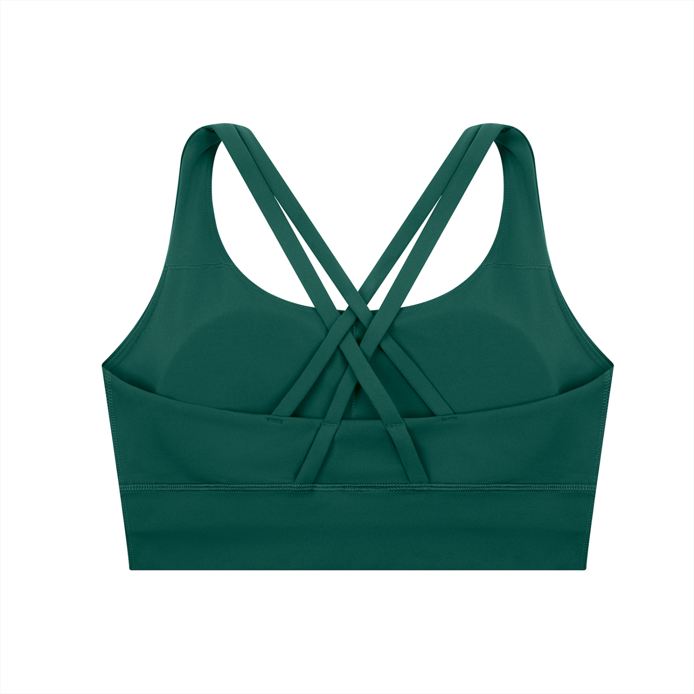 ODMPOD strappy criss-cross sports bra with adjustable straps, designed for support and style during workouts.