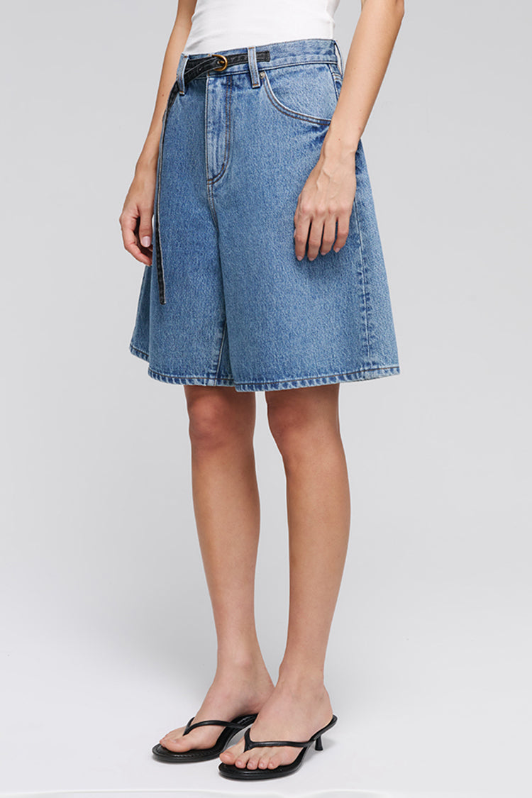 Hey Joanie Easy Rider Bermuda Shorts shown in natural fabric, featuring a relaxed fit and casual style.