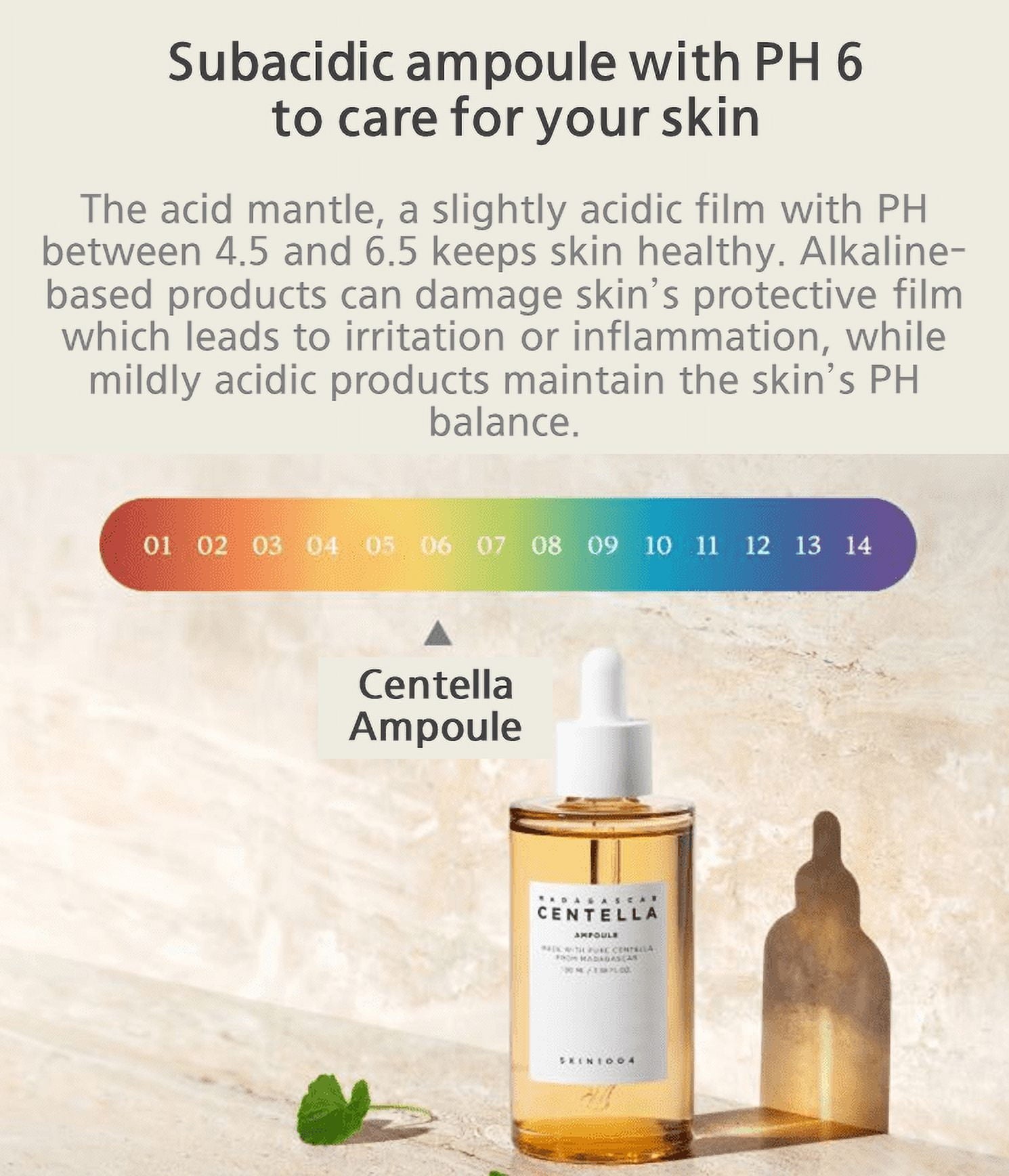 Madagascar Centella Ampoule by Korean Skin Care, 100ml bottle with clear liquid and label, skincare product for soothing skin