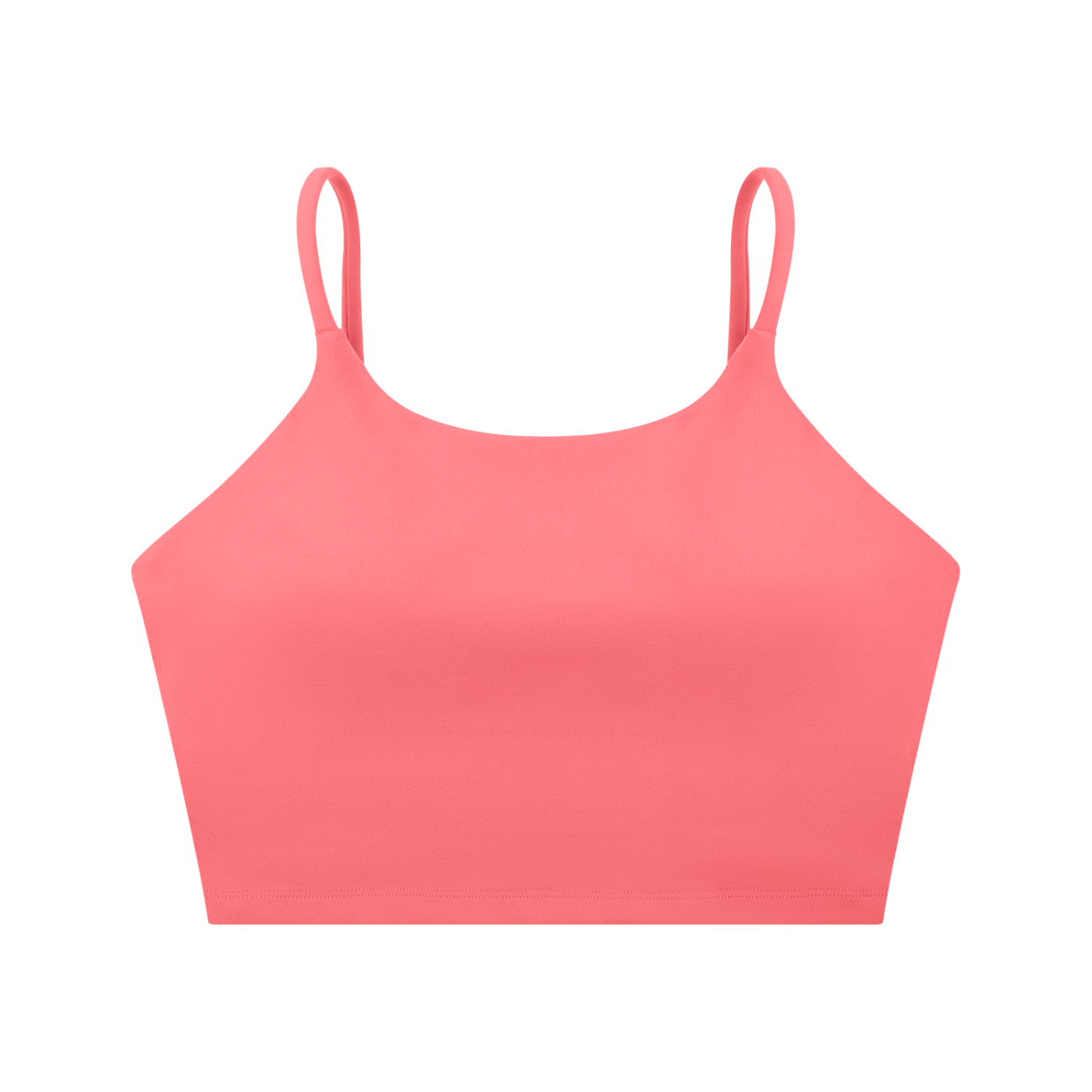 ODMPOD spaghetti strap yoga sports bra with thin straps and supportive fit, designed for comfortable activewear.
