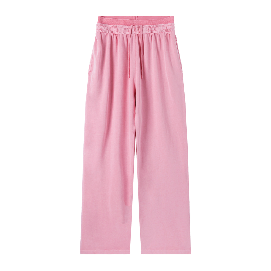 ODMPOD vintage washed waist sweat pants with a relaxed fit, featuring a comfortable waistband and casual style.