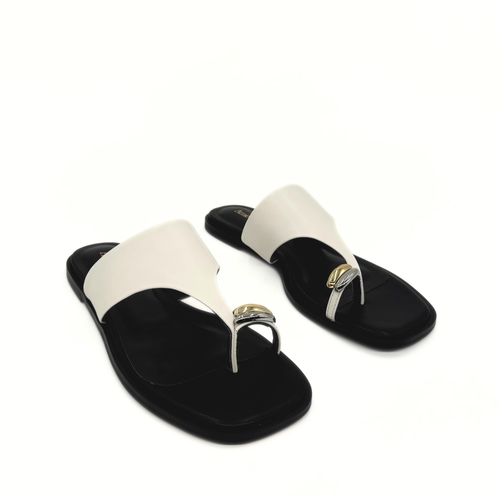 Amie Rafa Cece Thong Sandals featuring a sleek design with minimalist straps and flat soles, perfect for casual summer wear.