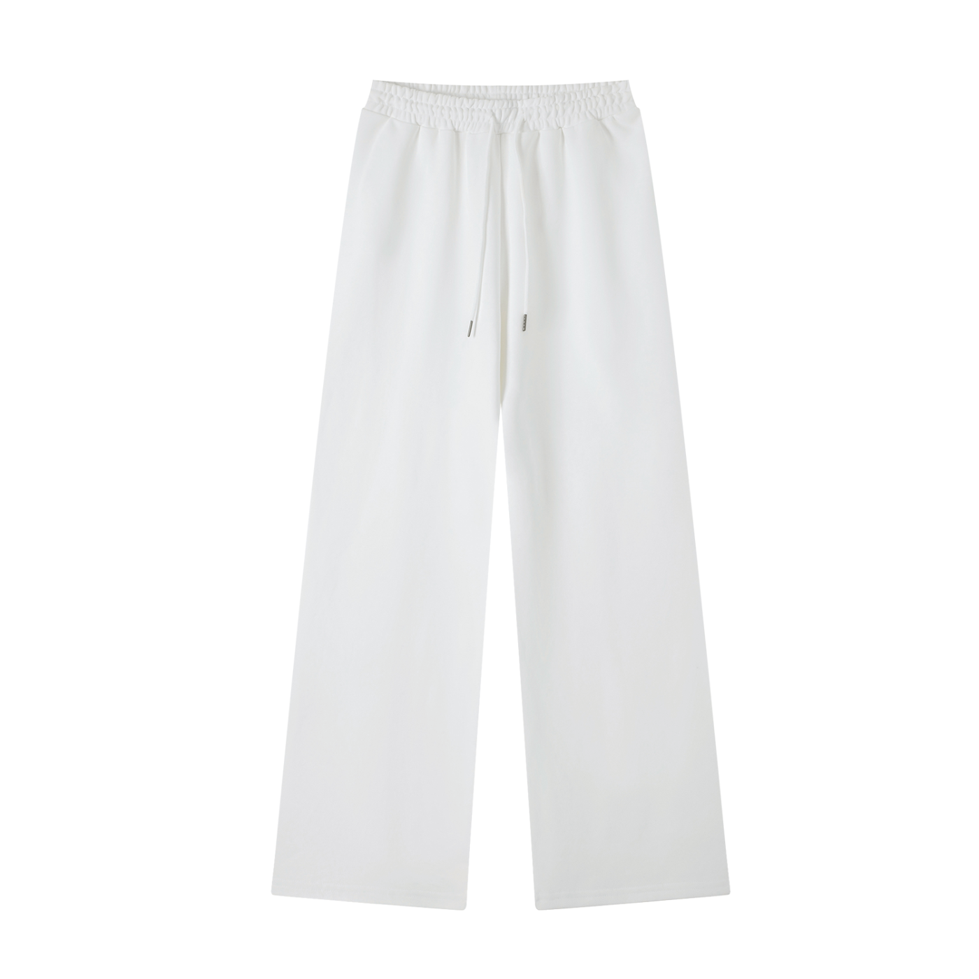 ODMPOD Essential straight-leg sweatpants in soft fabric, featuring a relaxed fit and elastic waistband, shown in black.