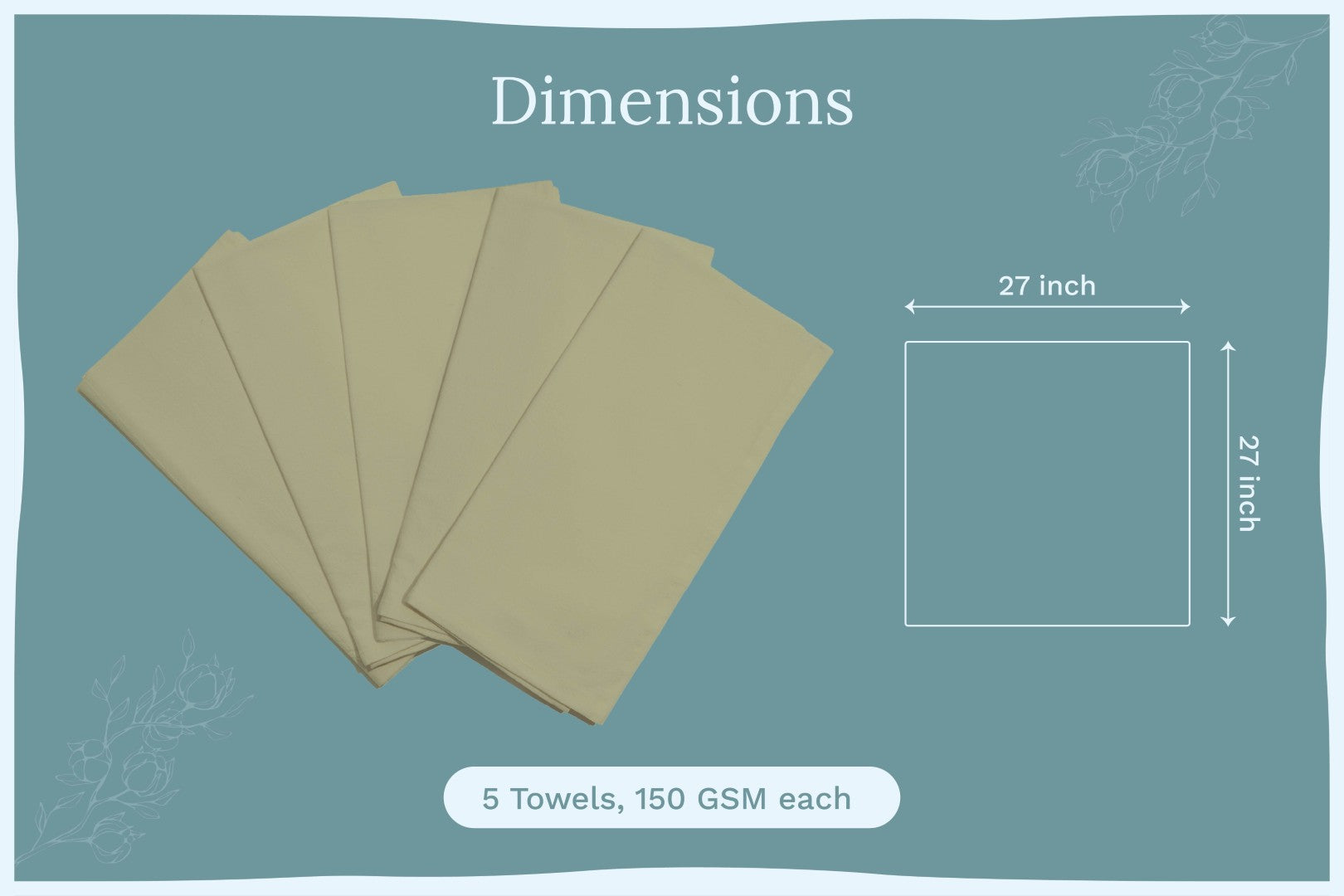 Organic Cotton Mart flour sack kitchen towels with natural white, soft cotton fabric and simple hemmed edges for kitchen use.
