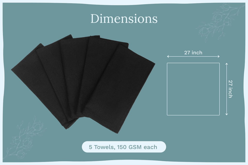 Organic Cotton Mart flour sack kitchen towels with a simple, clean design, perfect for drying and kitchen use.