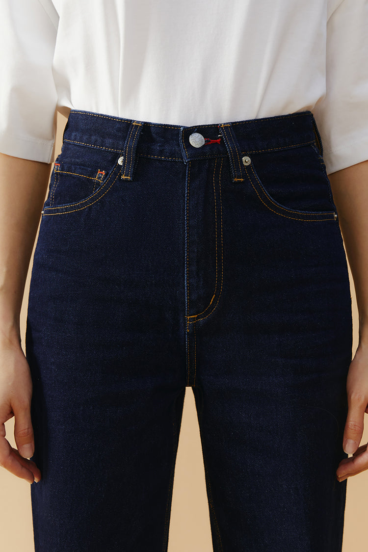 Hey Joanie Coney Island Whitefish high rise wide jeans with a relaxed fit, shown on a model featuring classic denim styling.