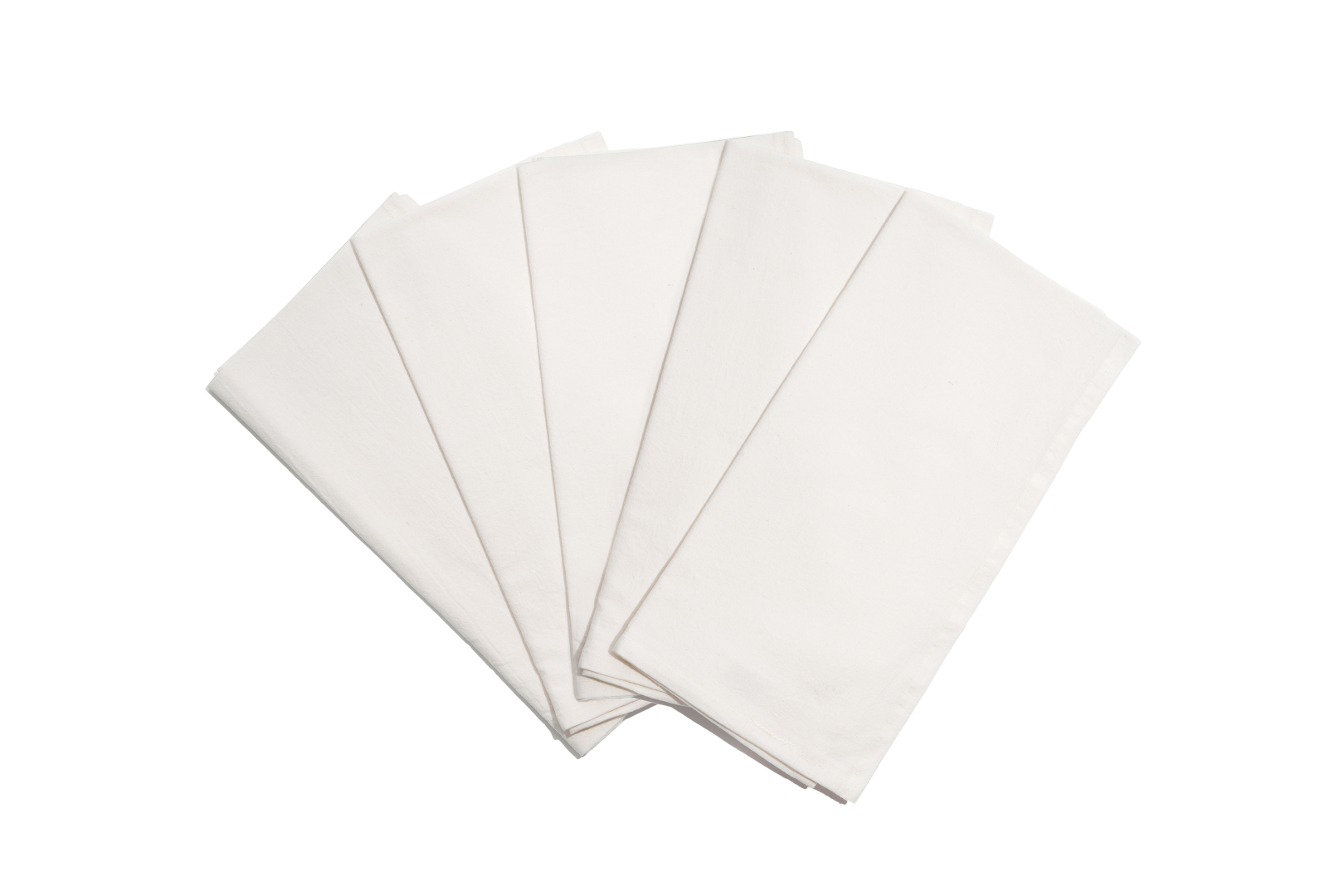 Organic Cotton Mart flour sack kitchen towels with white cotton fabric and simple, clean design perfect for kitchen use.