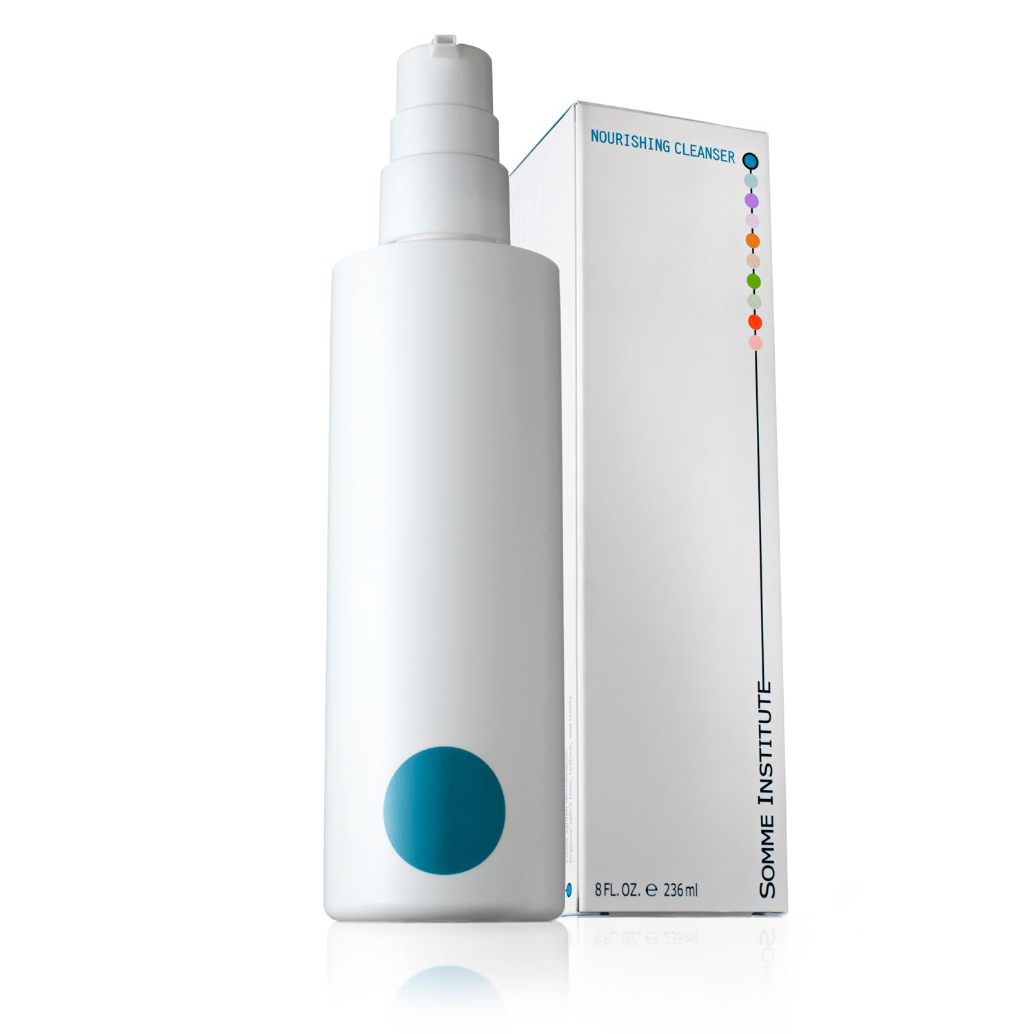 Somme Institute Nourishing Cleanser in an 8 oz bottle, non-drying face wash with gentle, hydrating formula for healthy skin.
