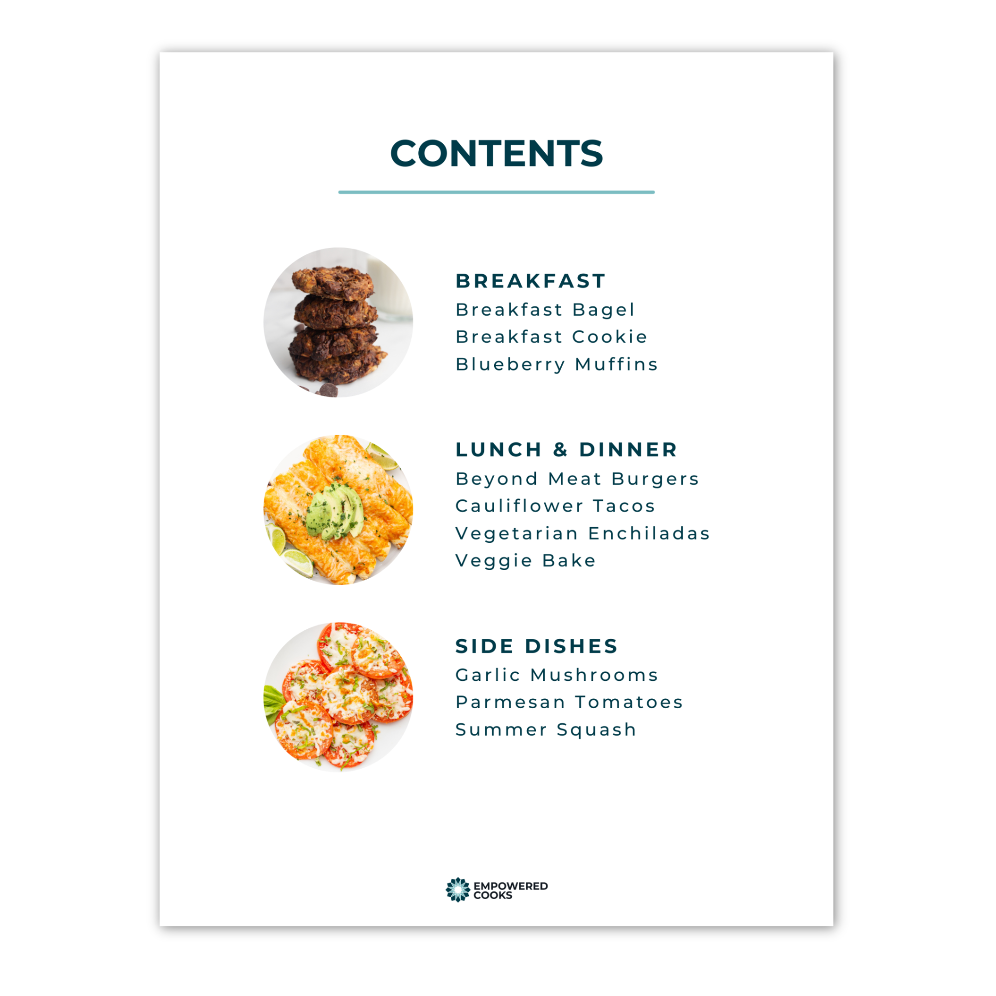 Page from Pine & Pepper's digital book showcasing 10 vegetarian air fryer recipes with colorful dish images.