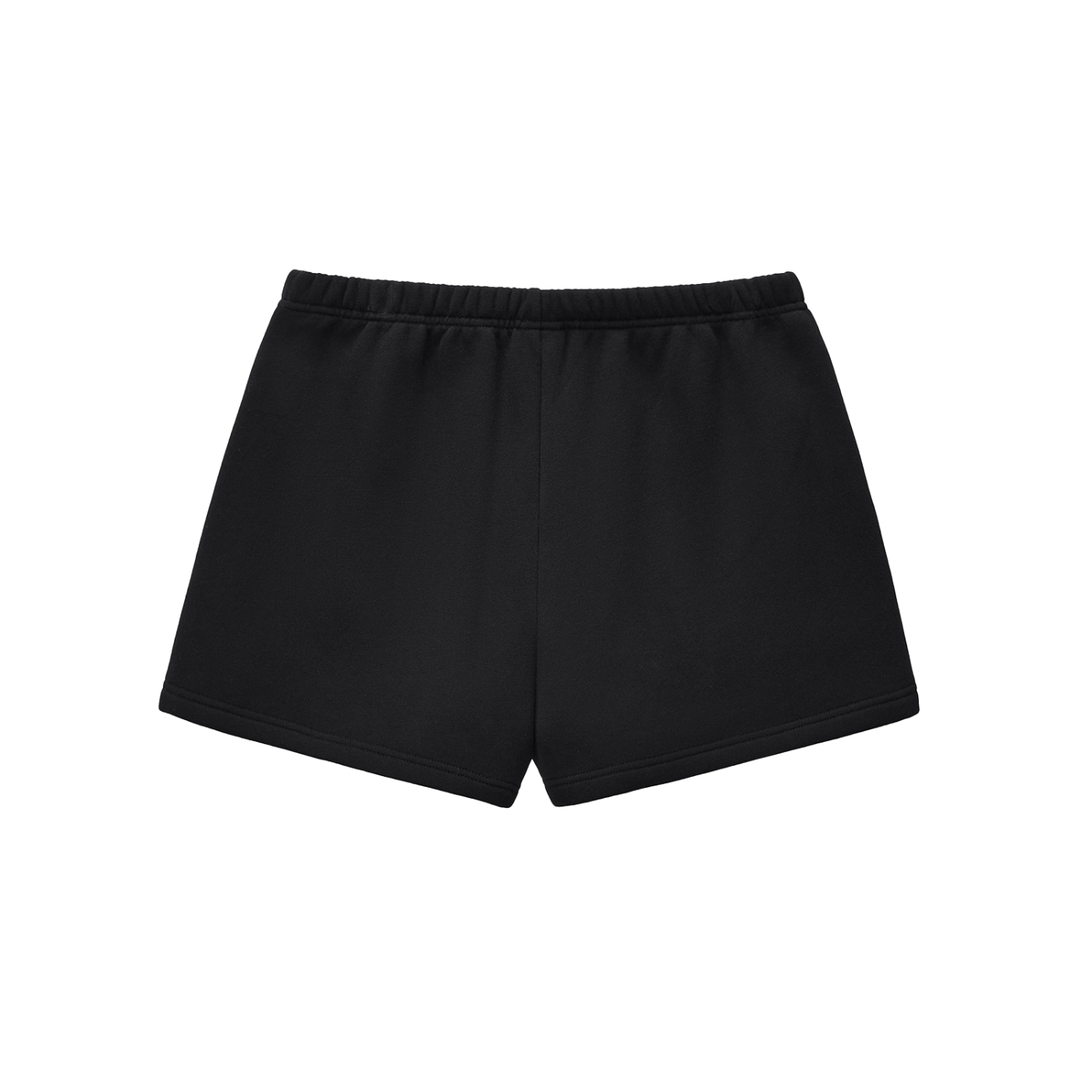 ODMPOD Essential fleece drawstring sweatshorts, grey shorts with elastic waistband and pockets, casual athletic loungewear.