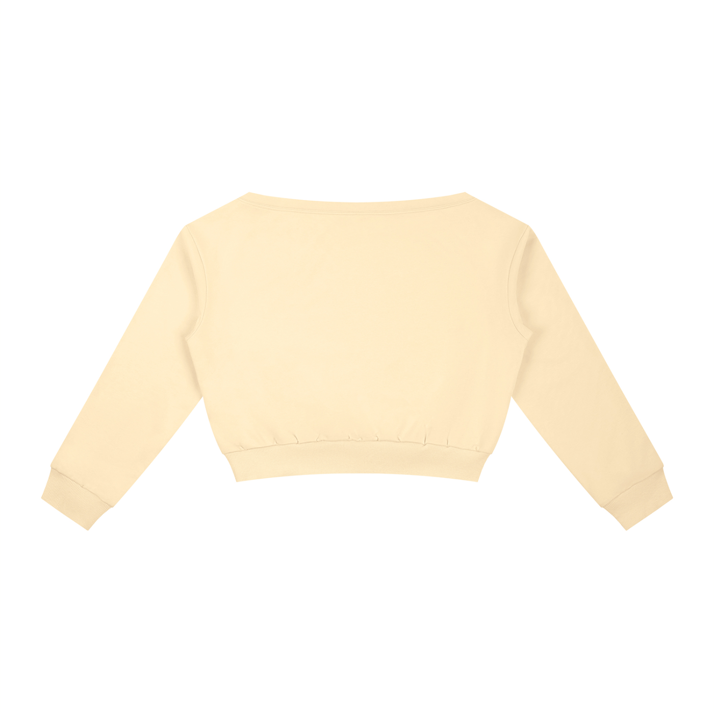 ODMPOD off-shoulder sweatshirt featuring a relaxed fit and casual style, shown in a soft fabric with a stylish off-shoulder design.