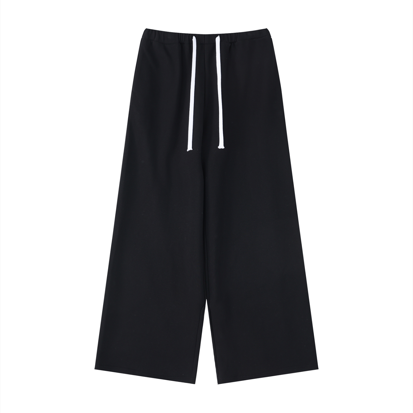 ODMPOD wide leg sweatpants, comfortable relaxed fit with elastic waistband and cuffs, shown in soft fabric on a neutral background.