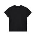 ODMPOD Essential Bodycon Crewneck T-Shirt showing a close-up of the fitted, soft fabric and classic crewneck design.