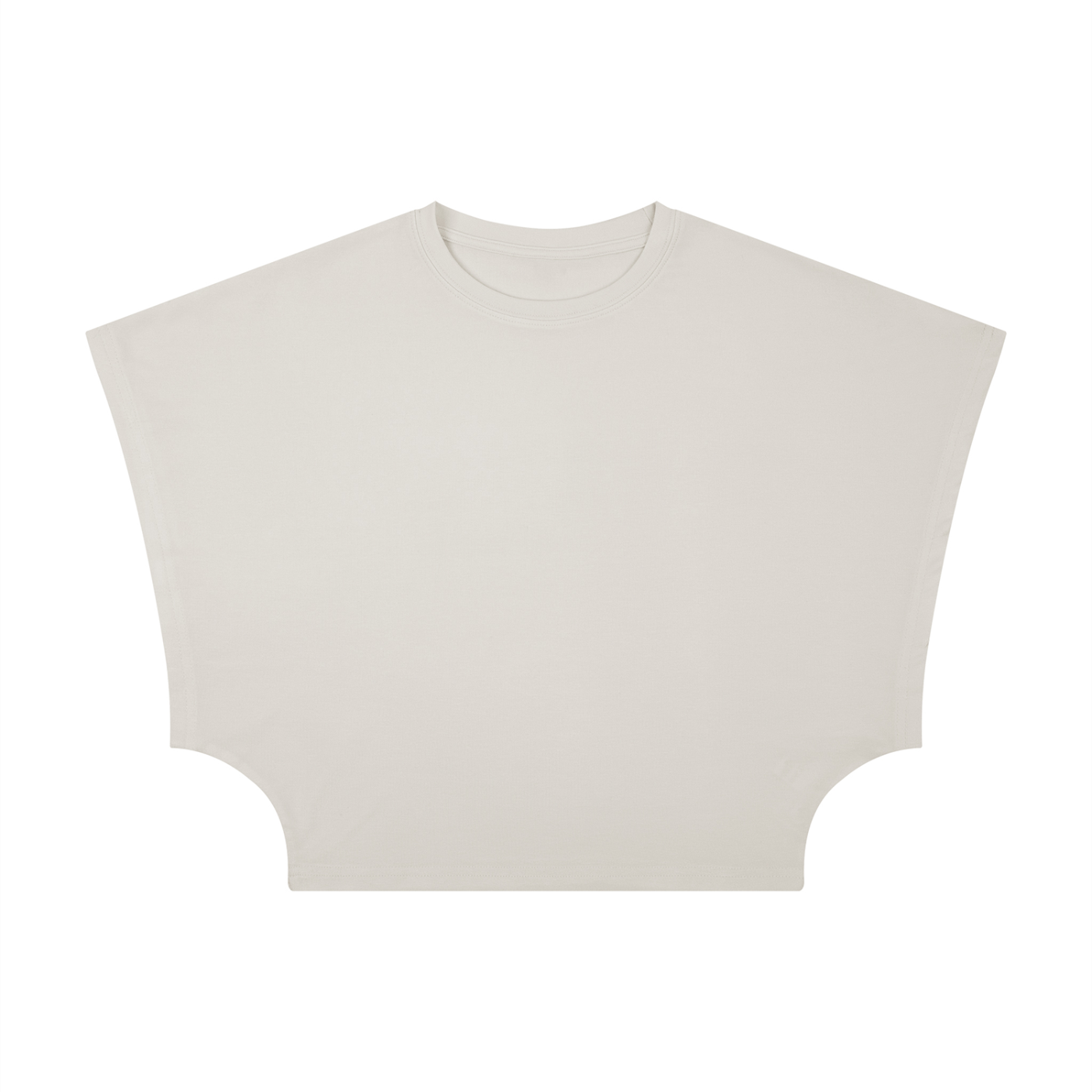 ODMPOD cropped dolman T-shirt in soft fabric, featuring a relaxed fit and short sleeves, perfect for casual wear.