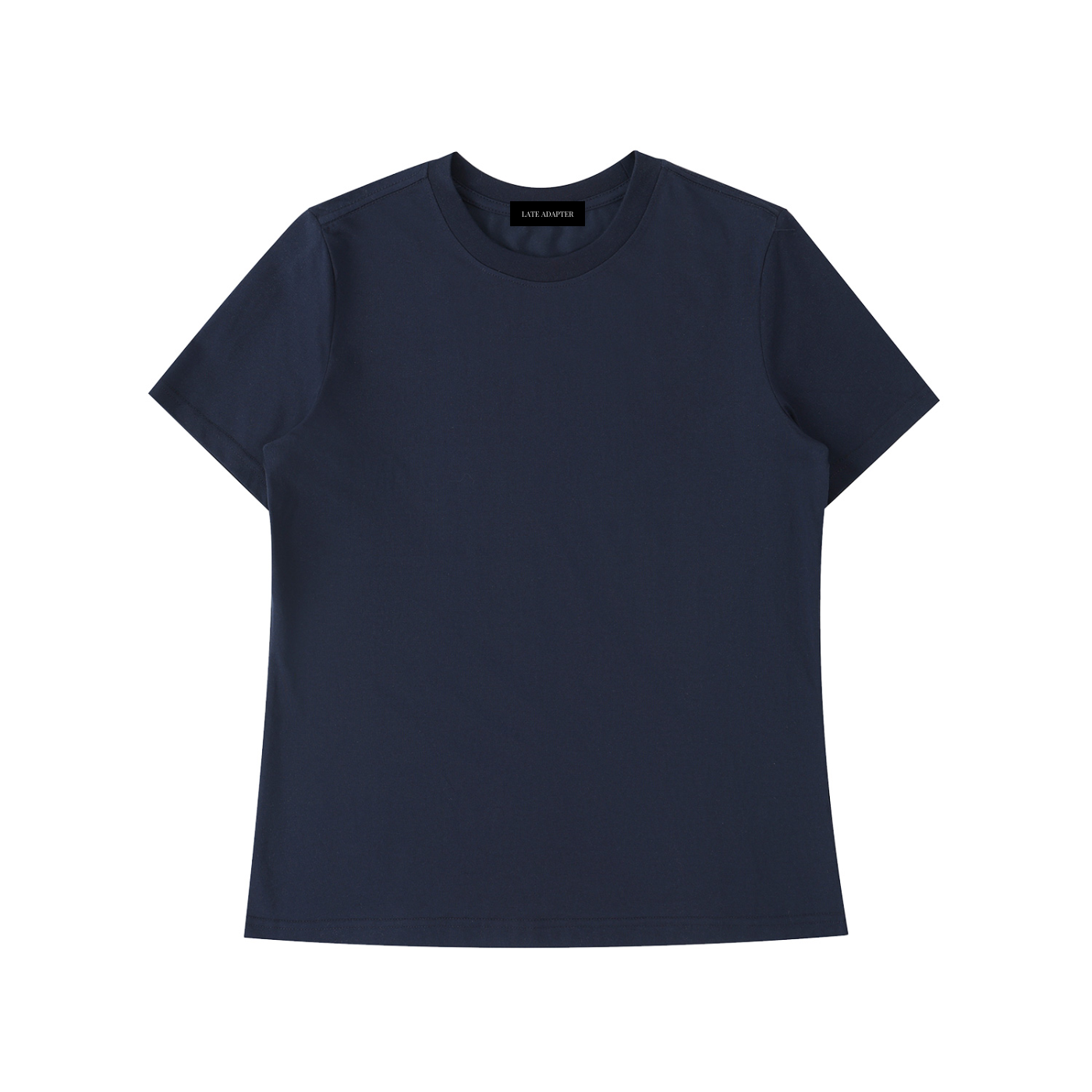 ODMPOD Essential Standard Shoulder T-Shirt, plain white cotton tee with a classic fit and shoulder seam design.