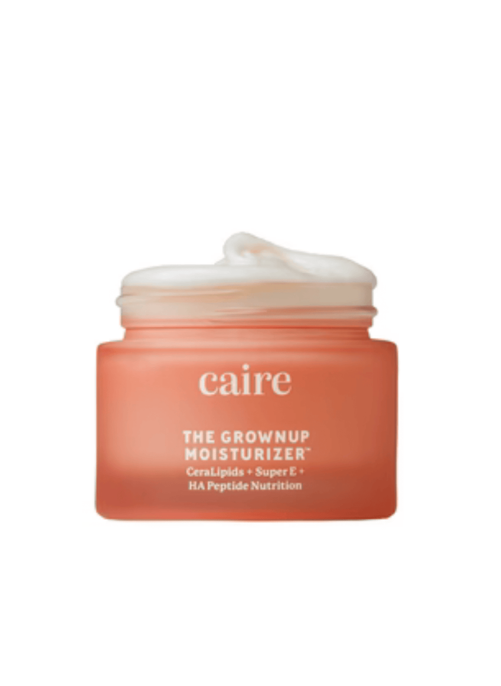 Cream jar of Caire Beauty moisturizer designed for mature skin, showing the nourishing formula in a sleek container