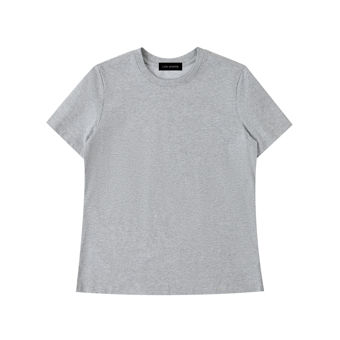 ODMPOD Essential Standard Shoulder T-Shirt in neutral color, featuring a classic fit and short sleeves, casual everyday wear