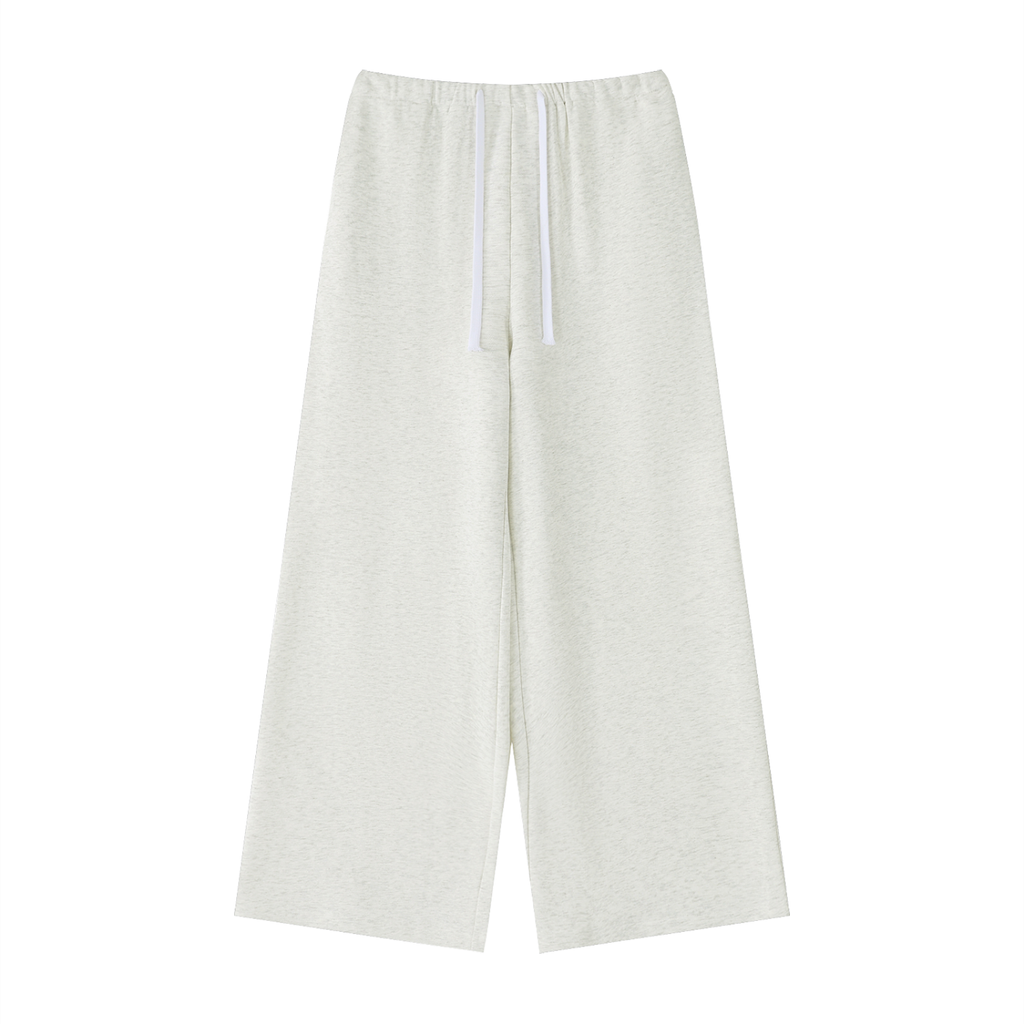 ODMPOD wide leg sweatpants, soft and comfortable sweat pants with a relaxed fit, shown in a neutral color.