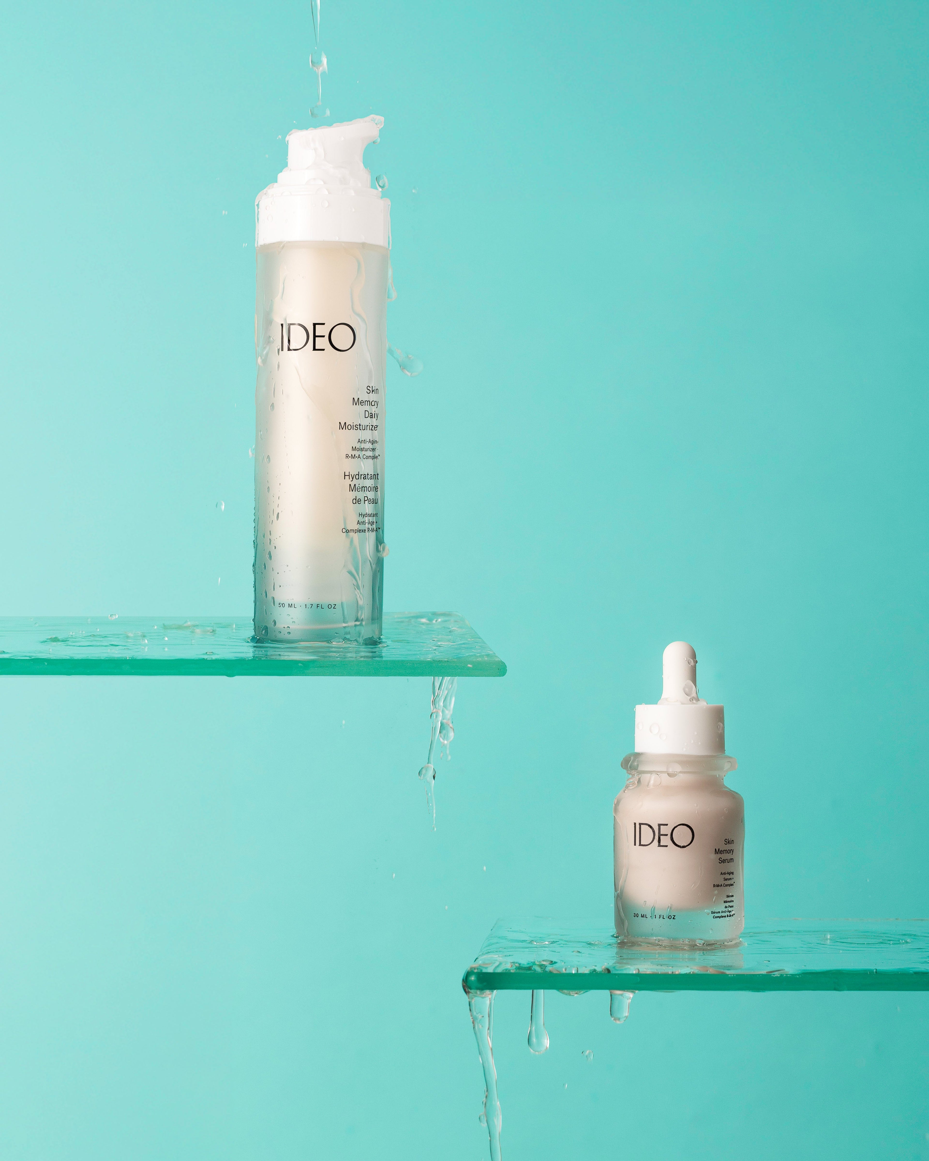 IDEOSkincare Skin Memory Daily Moisturizer in a sleek jar, showcasing its smooth, hydrating formula for daily skincare.