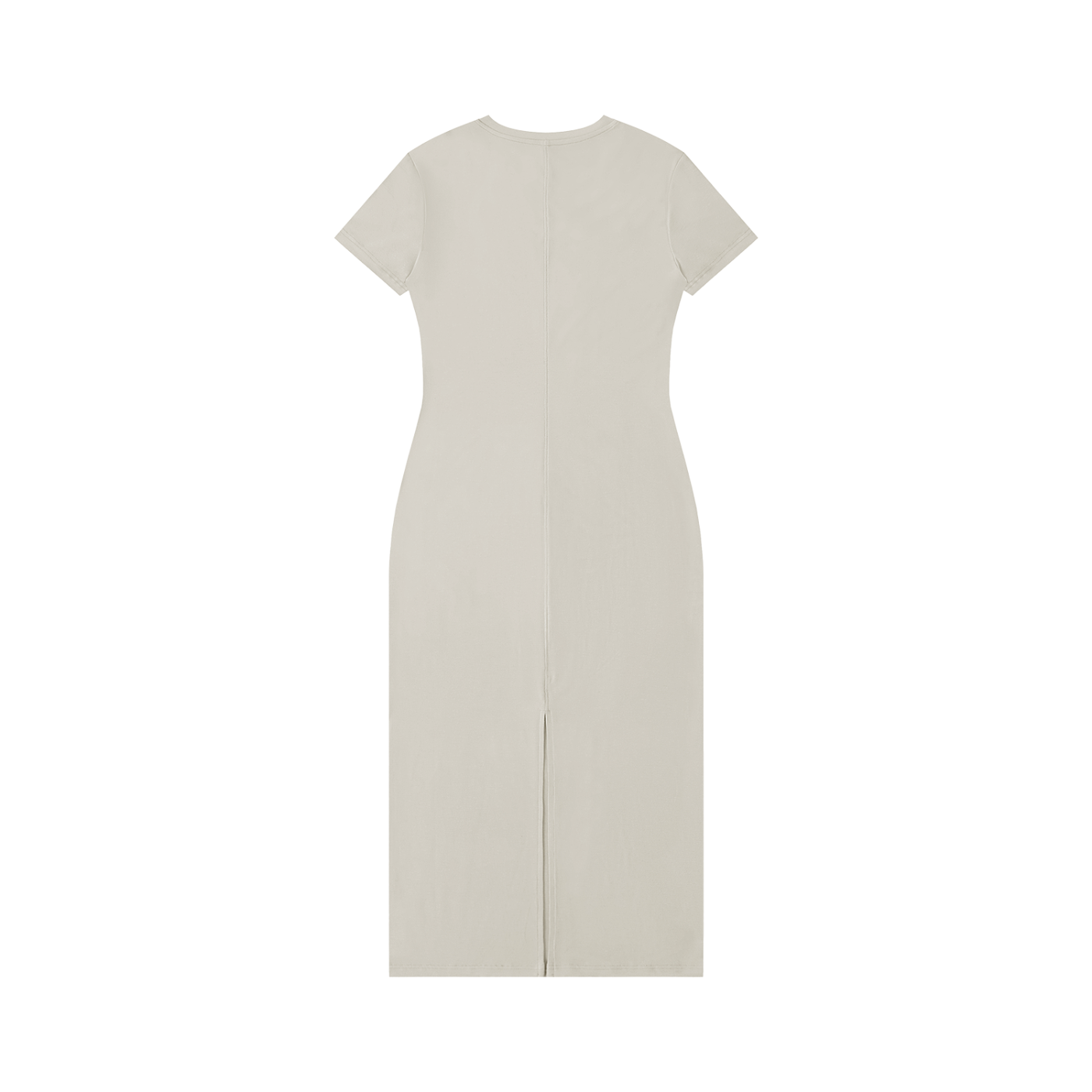 ODMPOD V-neck short sleeve maxi dress showing flowing fabric and fitted waist in a casual, elegant style.