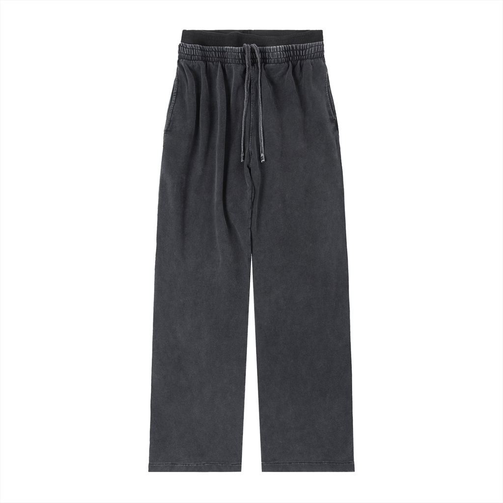 ODMPOD vintage washed waist sweat pants with relaxed fit, soft fabric, and comfortable waistband, shown in a neutral color.