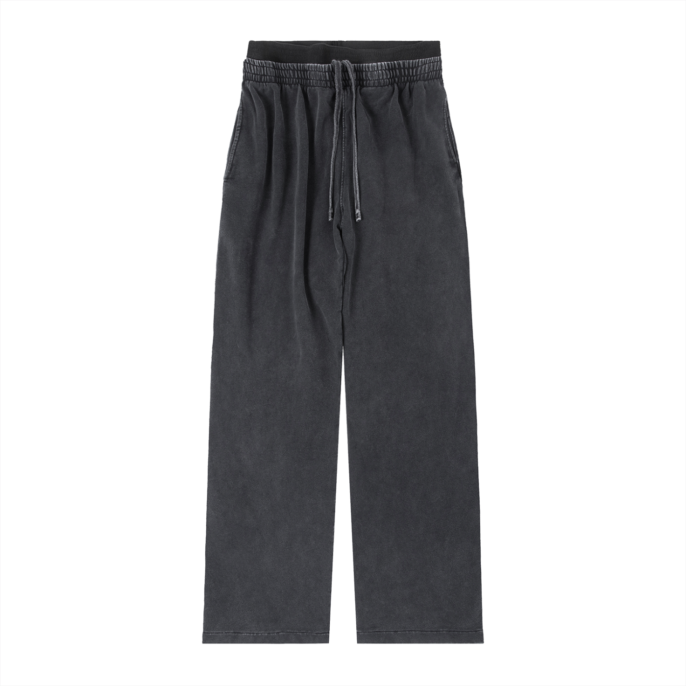 ODMPOD vintage washed waist sweat pants with relaxed fit, soft fabric, and comfortable waistband, shown in a neutral color.
