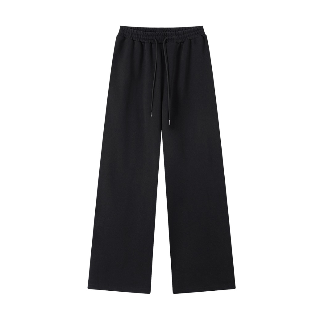 ODMPOD Essential straight-leg sweatpants, soft fabric, relaxed fit, shown in a neutral color on a hanger.