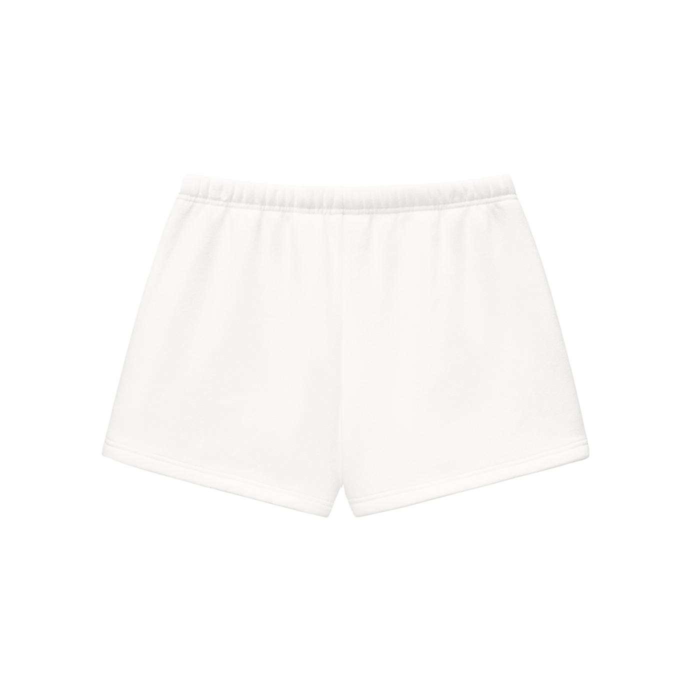 ODMPOD Essential fleece drawstring shorts with elastic waistband and relaxed fit, perfect for casual wear and comfort.
