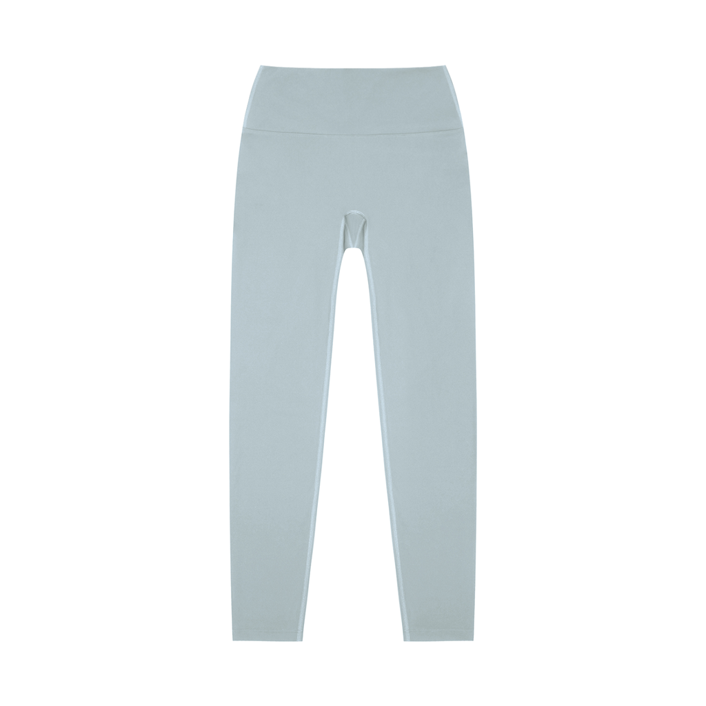 ODMPOD high-waisted yoga leggings shown on a model, featuring a snug fit and stretchy fabric for active wear or yoga practice.