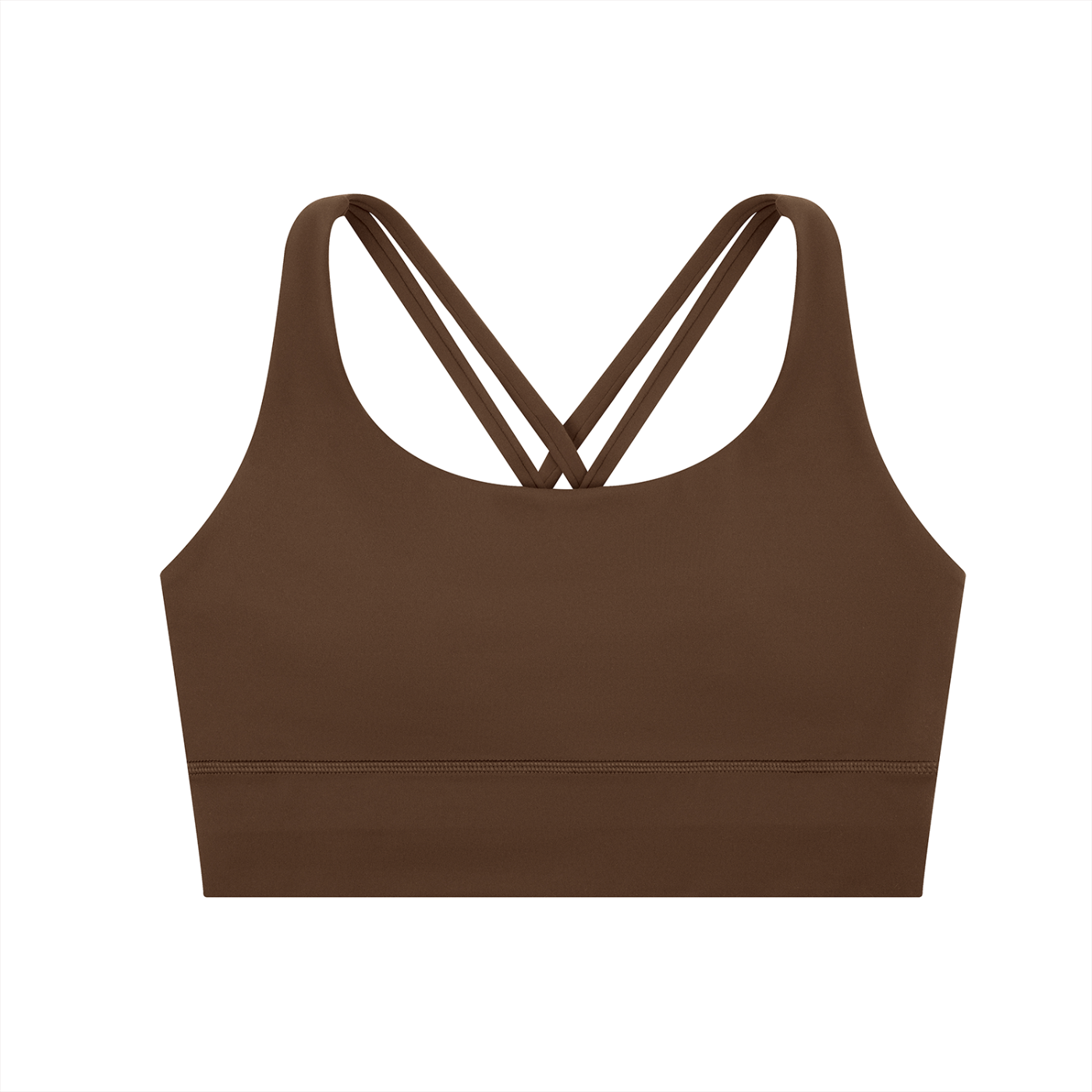 ODMPOD strappy criss-cross sports bra with adjustable straps, designed for athletic support and stylish workout wear.