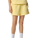 ODMPOD Essential fleece drawstring sweatshorts shown on model, comfortable casual shorts with elastic waistband and relaxed fit.