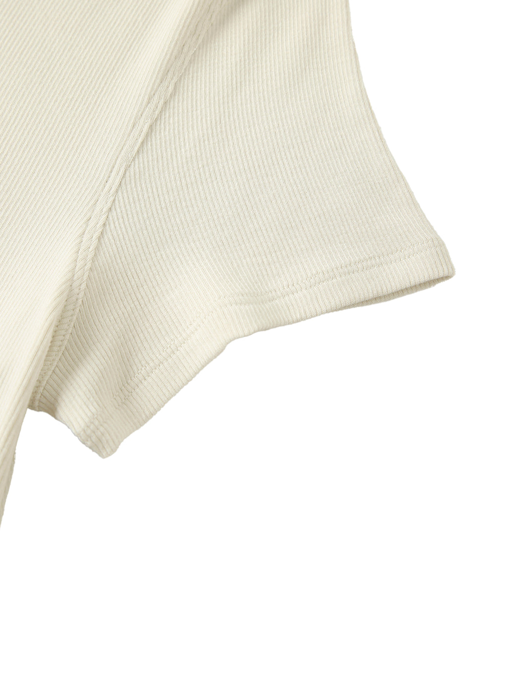 ODMPOD modal bodycon Henley shirt T-shirt, close-up view showing soft fabric, button details, and fitted style.