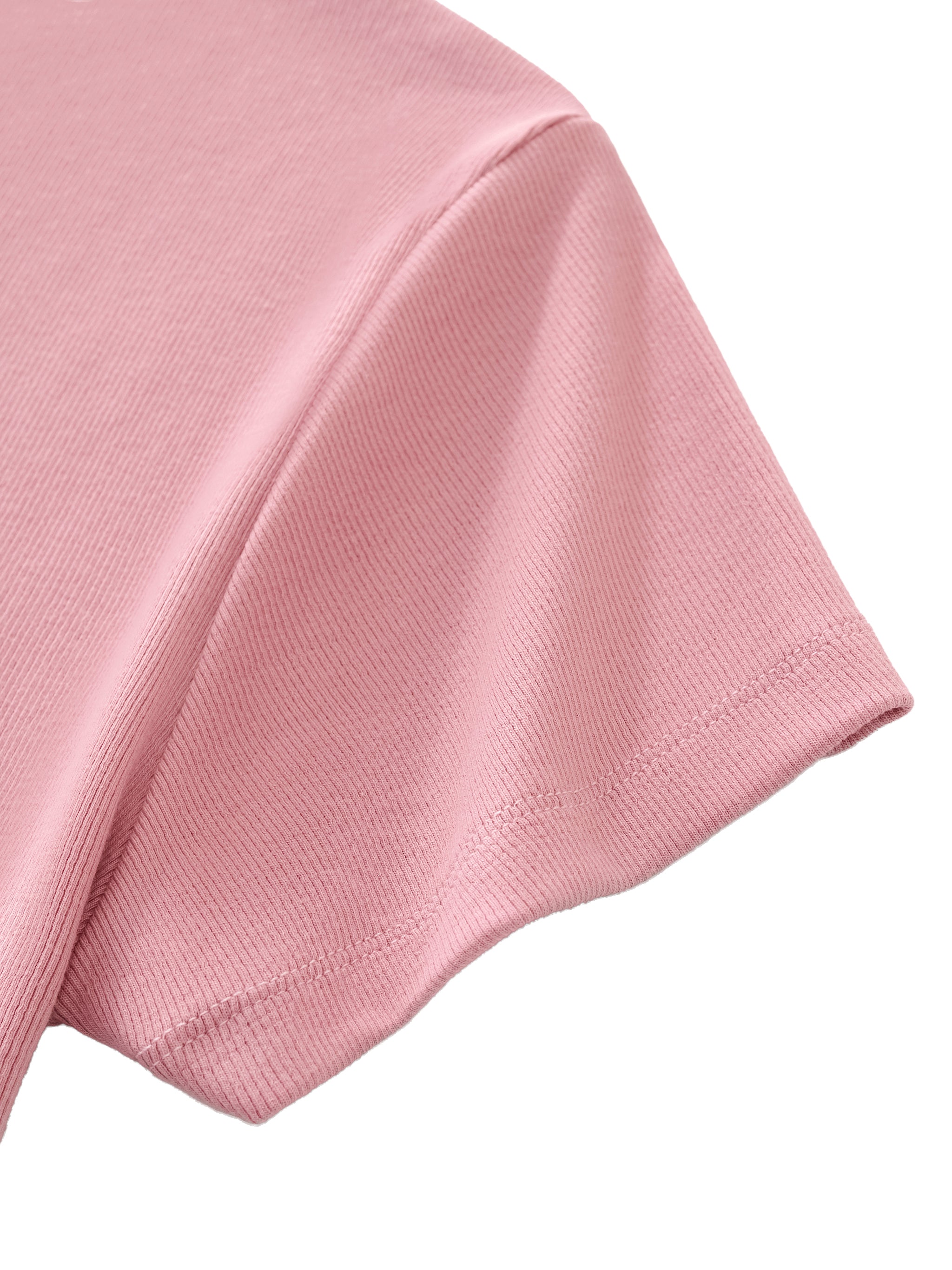 White ODMPOD Essential Slim Fit Mock Neck T-Shirt displayed flat showing the high-quality fabric and slim fit design.