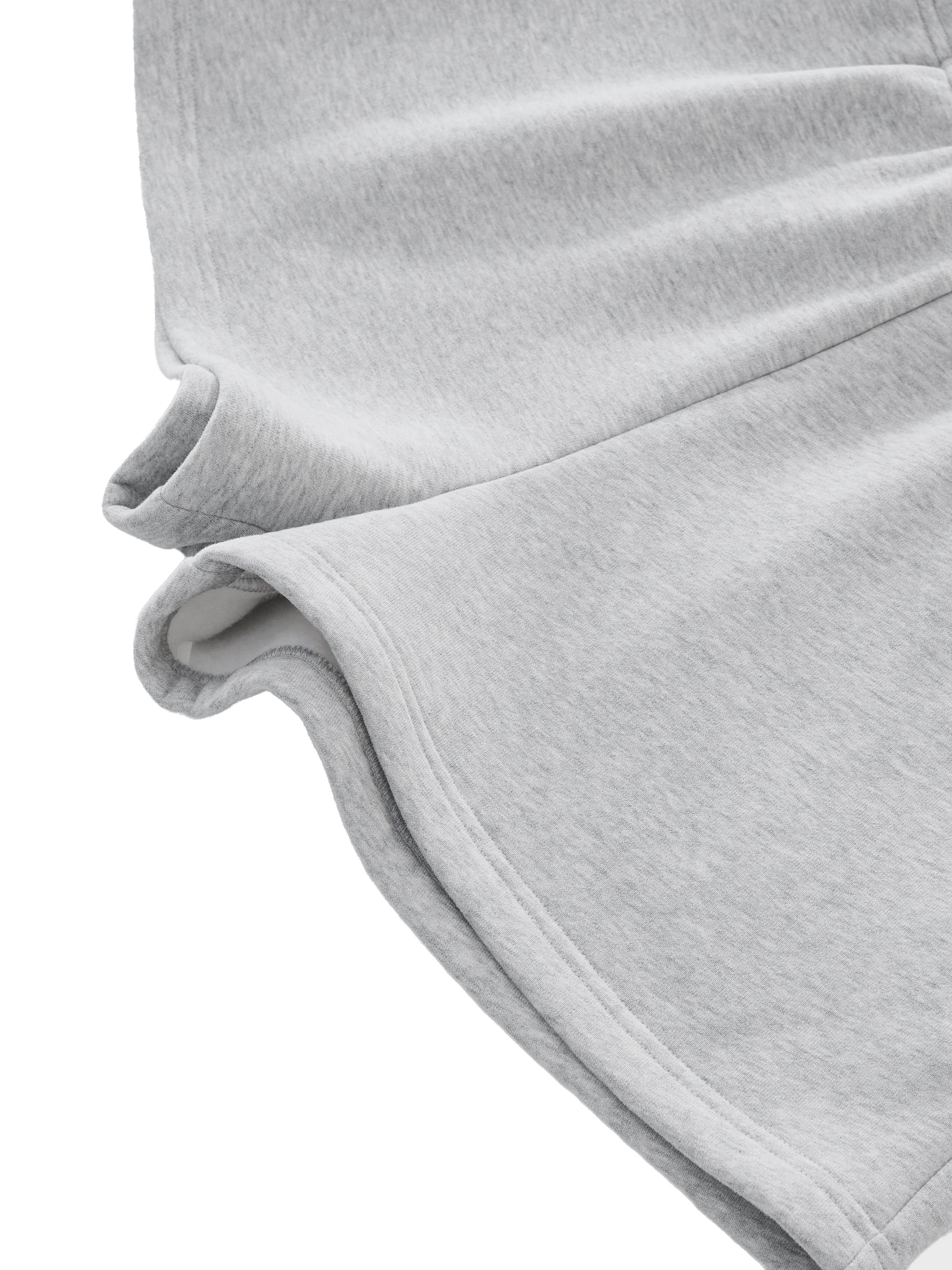 ODMPOD Essential fleece drawstring sweatshorts with elastic waistband and casual fit, ideal for comfortable loungewear.