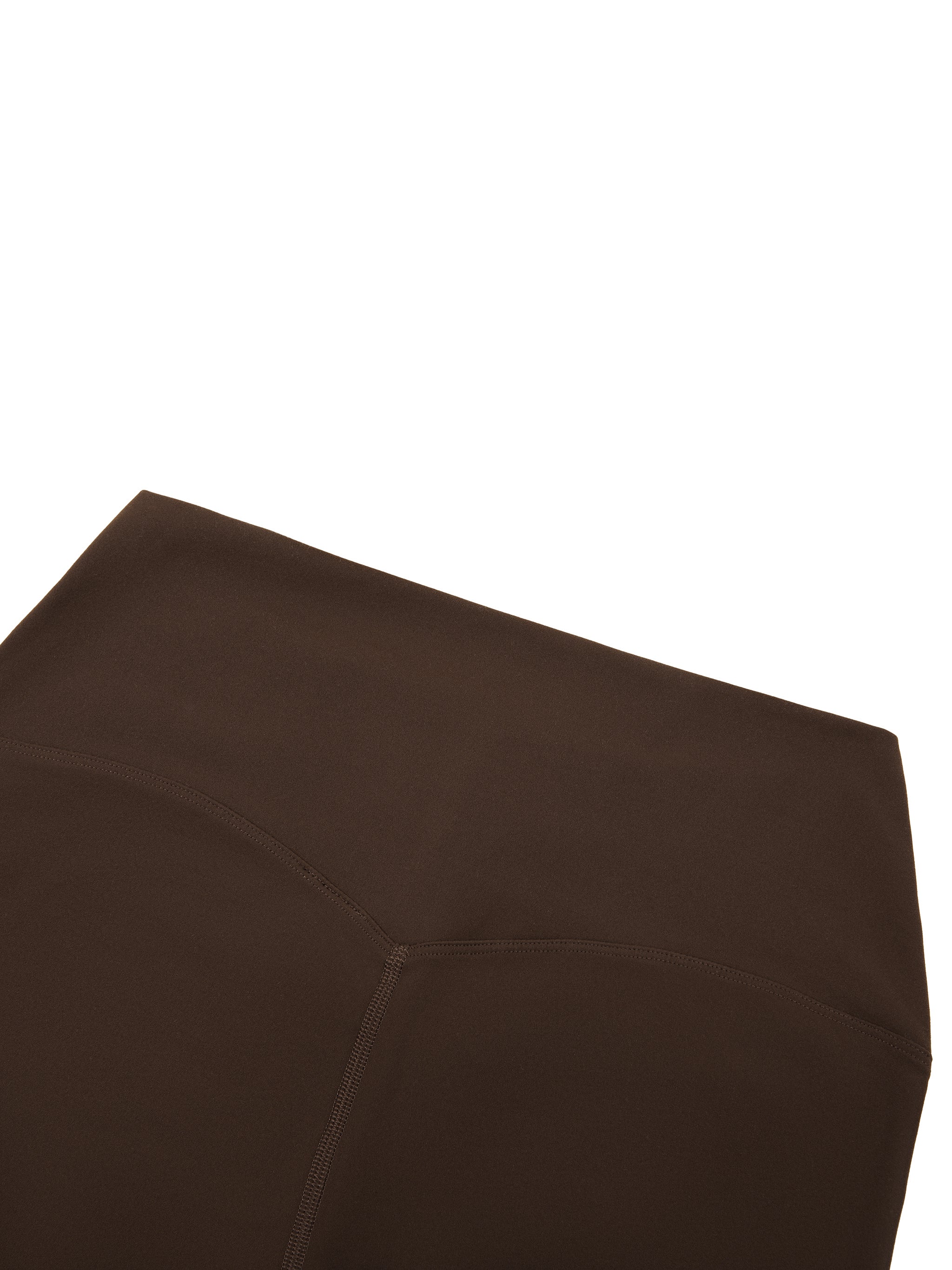 ODMPOD high-waisted yoga leggings, black with stretch fabric, shown on a model in a yoga pose, suitable for active wear.
